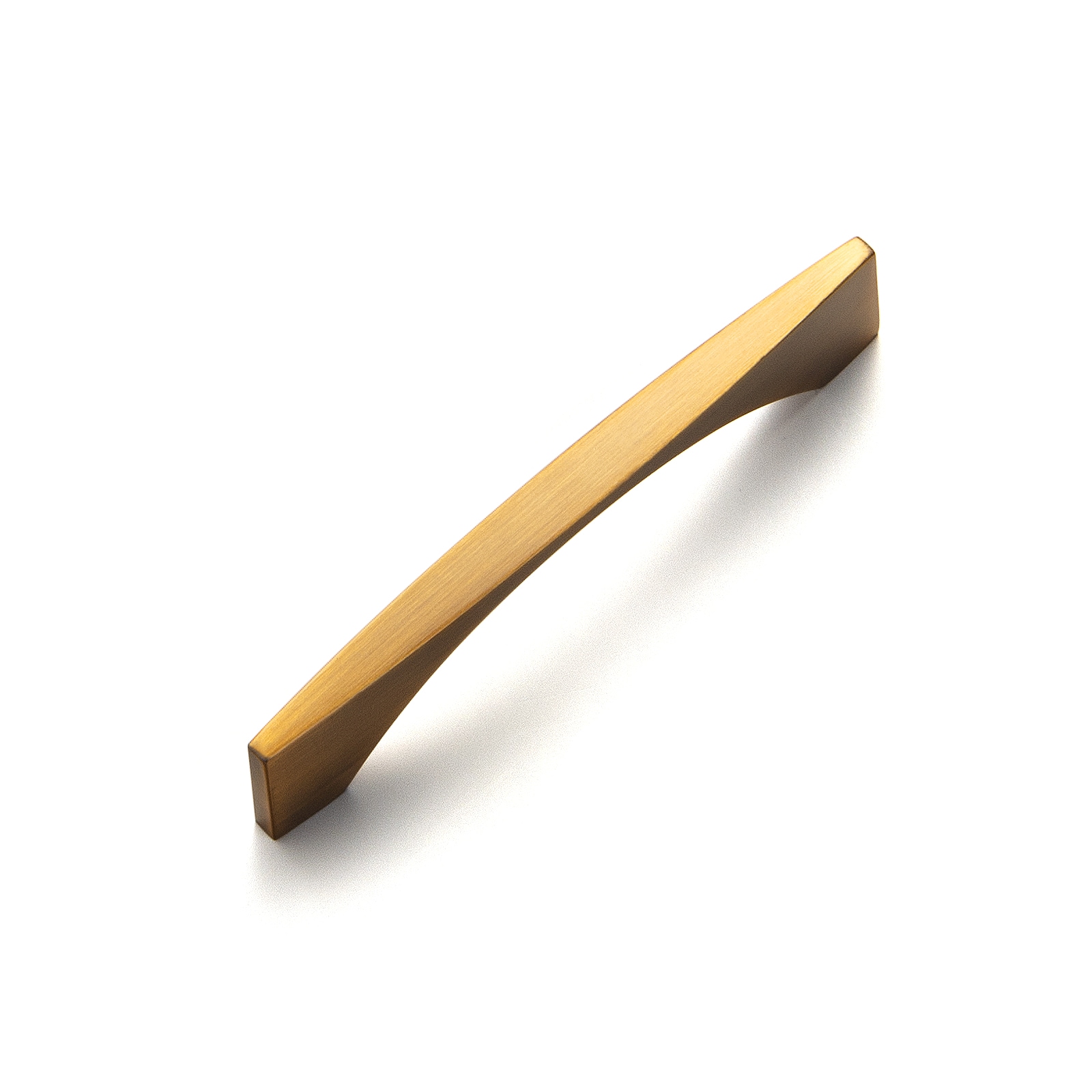 Miaokesen 074YB-96 3-3/4-in , 96mm Center to Center Brushed Dark Brass Rectangular Handle 6 -Pack