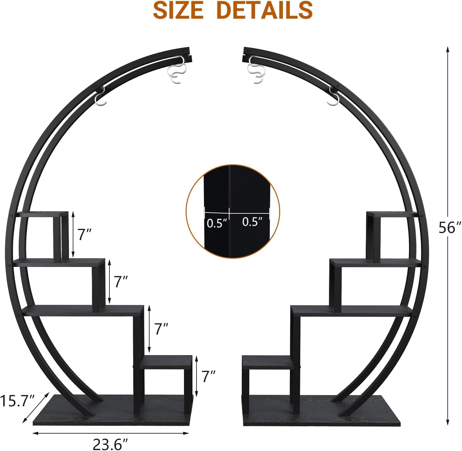 Garvee LYU01PHO-105BWW0K Plant-Stand - View #7