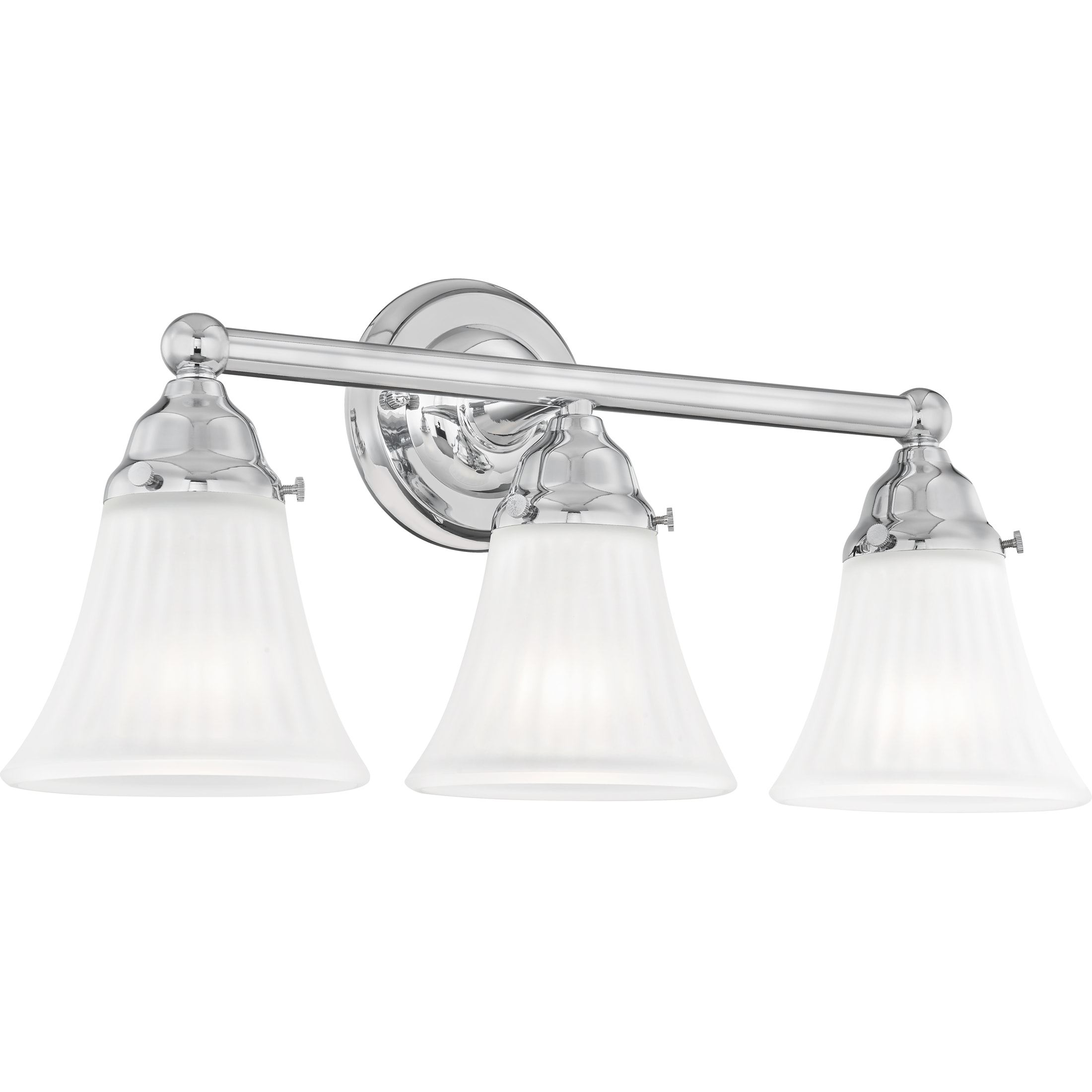 Quoizel 19.25-in 3-Light Chrome Transitional Vanity Light in the Vanity ...