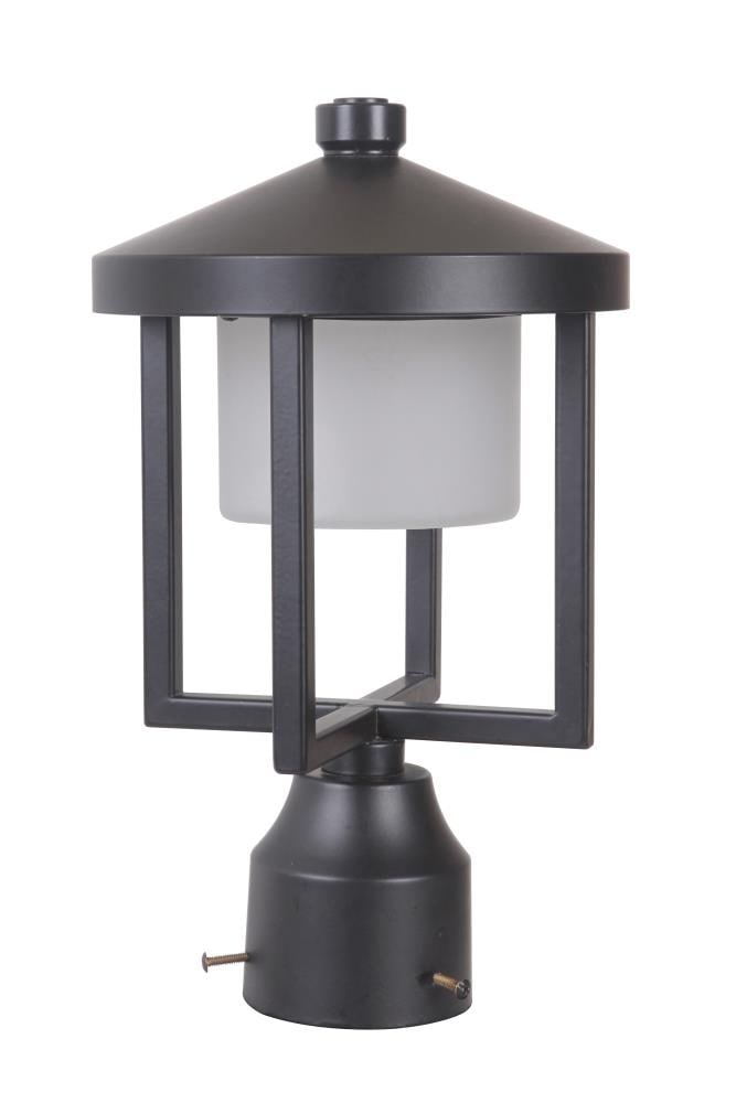 Craftmade Z9215-MN-LED Alta 12.5-Inches Midnight Transitional Outdoor Light post lantern