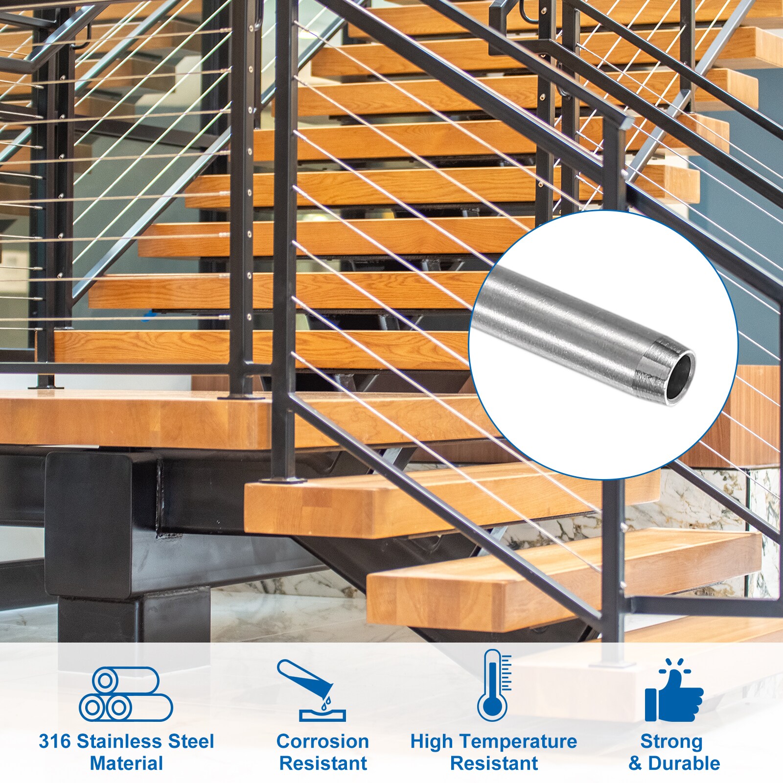 Unique Bargains S25093001UX9220 Deck-Posts - View #3