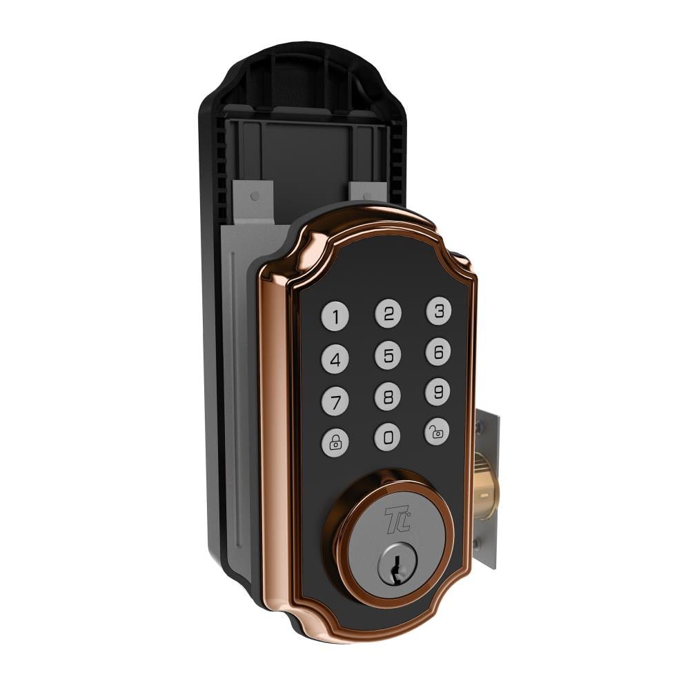TurboLock TL-117-OBZ-2PK TL-117 Silver Smart Lock Electronic Knob Bluetooth and Keypad