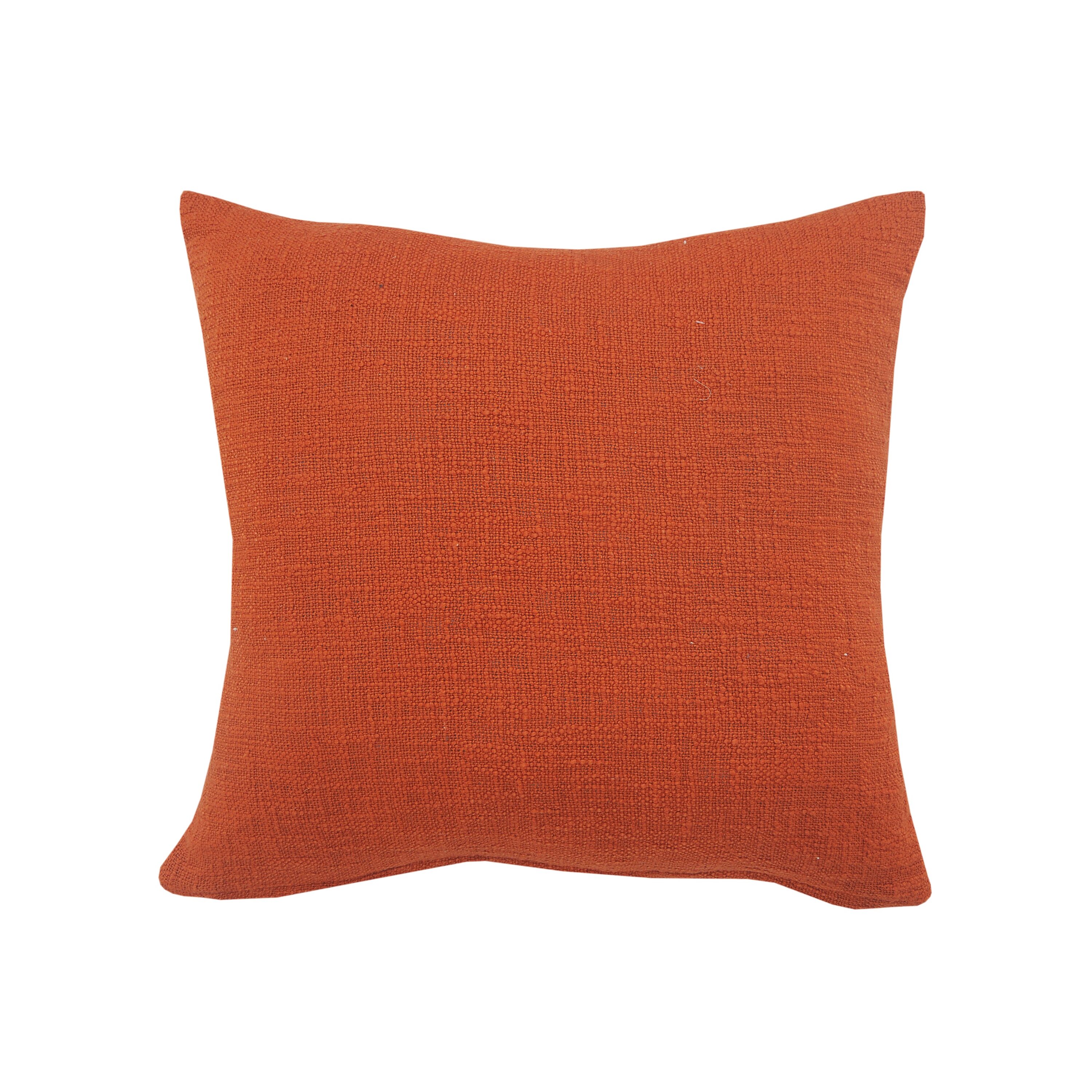 Cinnamon Chevron Shag Square Throw Pillow, 20" x 20"