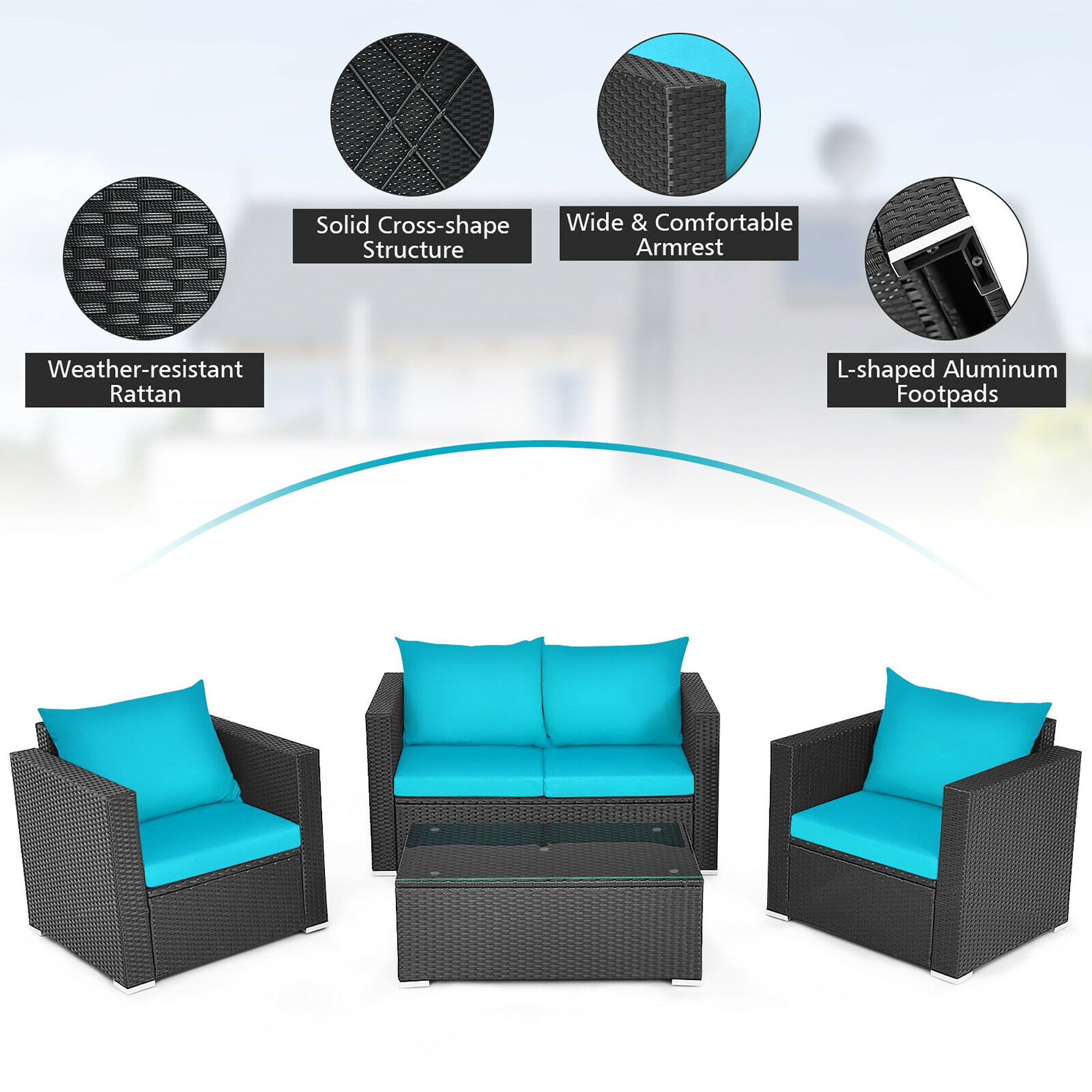 BABOOM BOM-5410-CO Patio-Conversation-Sets - View #5