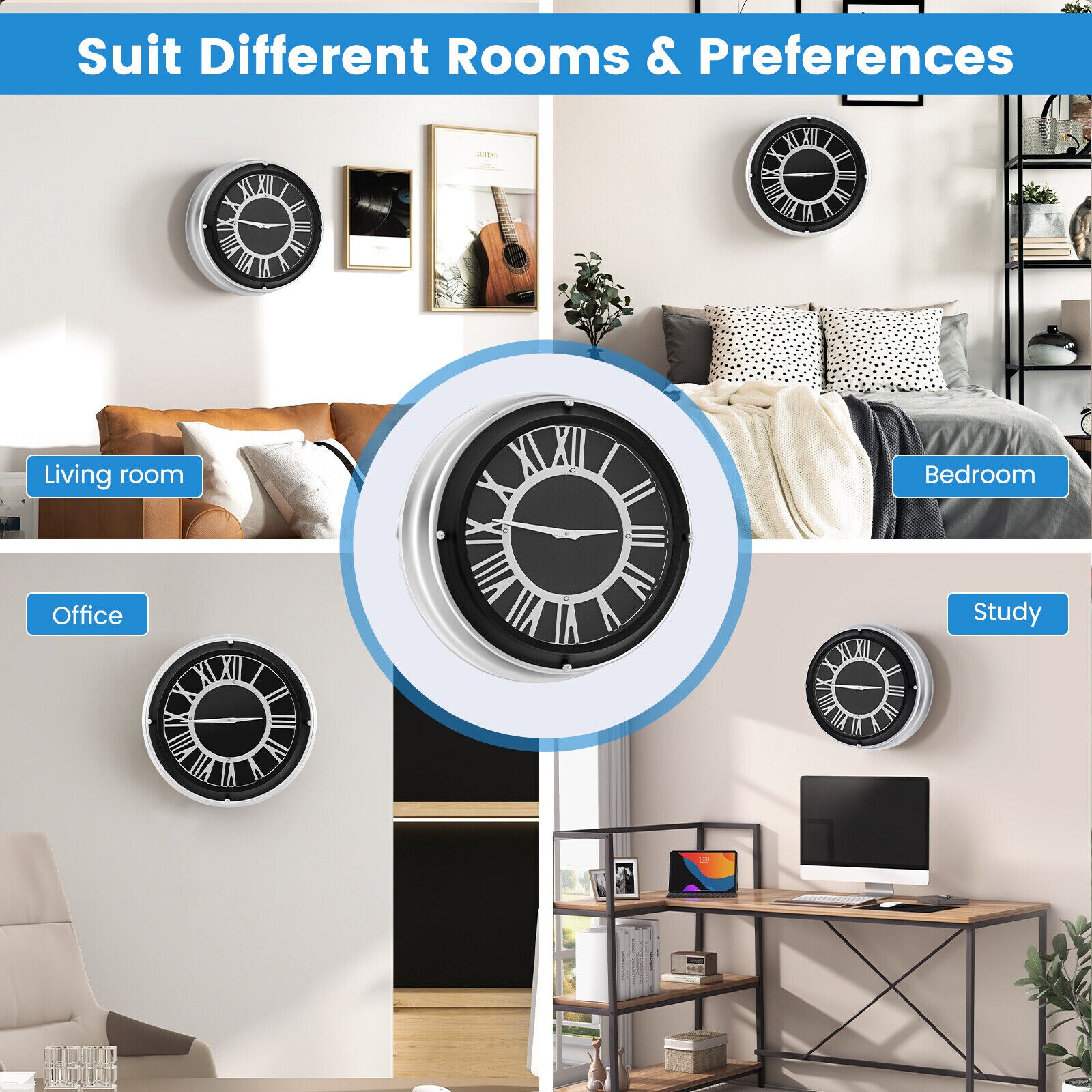 Slickblue D-CO-L-98201SE Indoor-Outdoor-Clocks - View #2