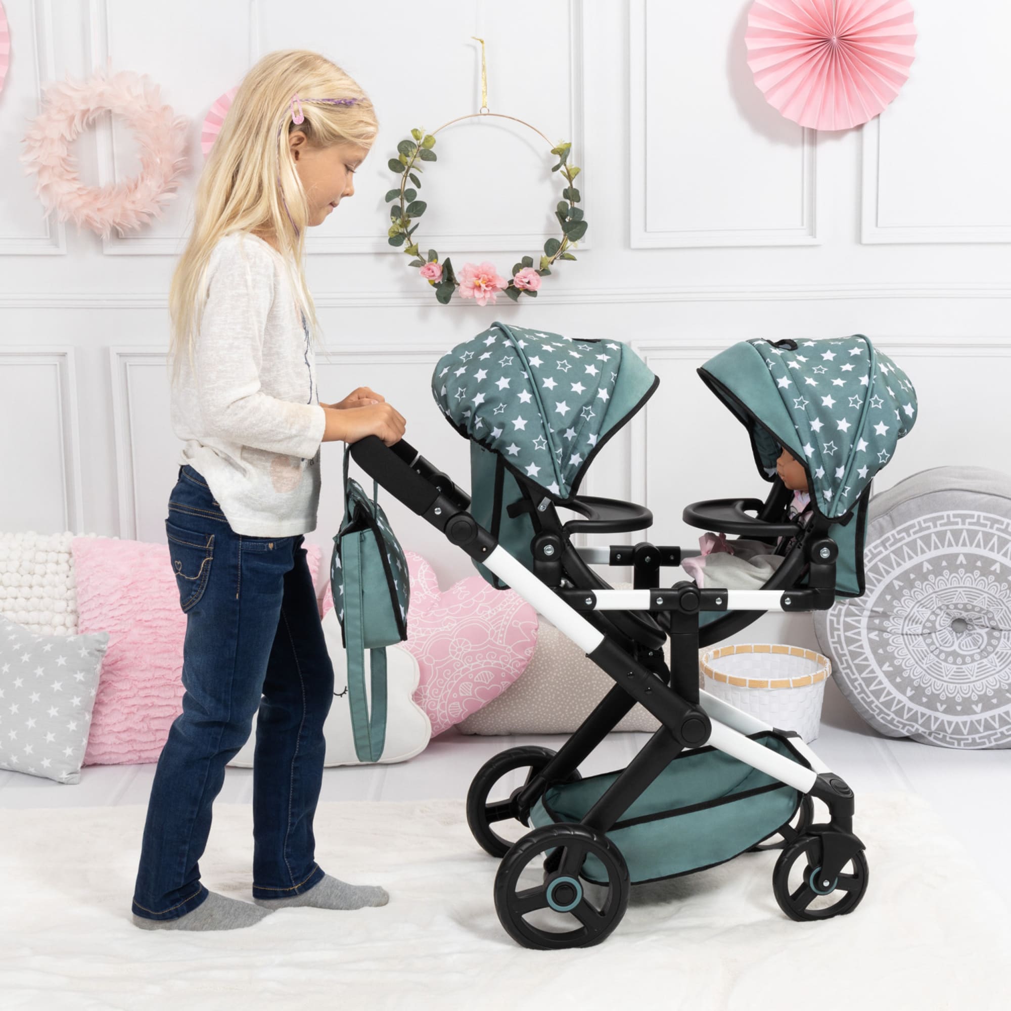 Bayer twin dolls pram best sale