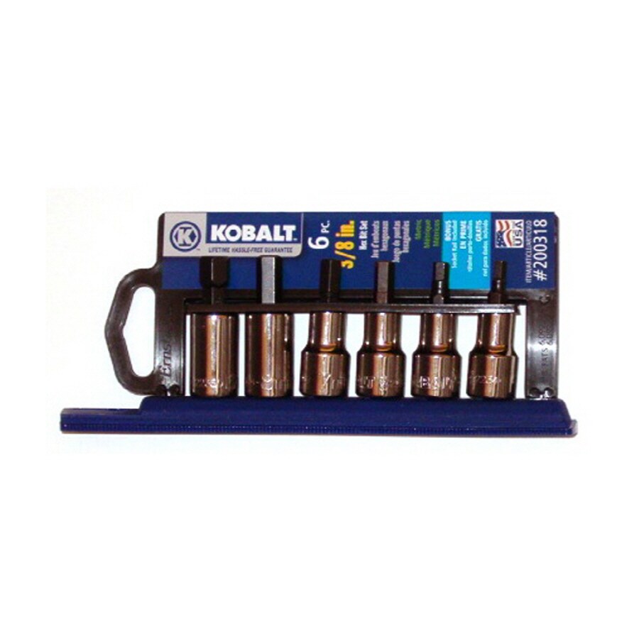 Kobalt 22386 6-Piece 3/8" Drive Metric Hex Bit Socket Set