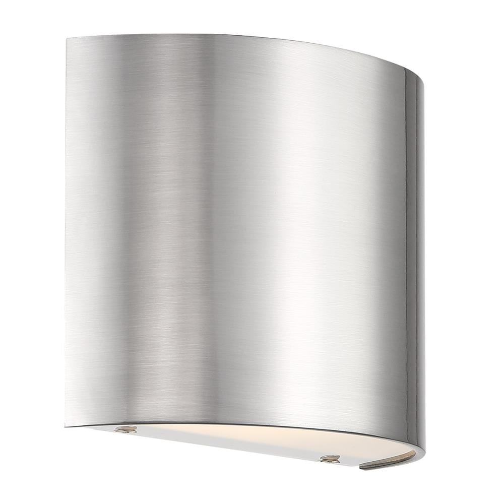 dweLED WS-30907-BN Pocket 7-in W 1 -Light Brushed Nickel Integrated LED Wall Sconce
