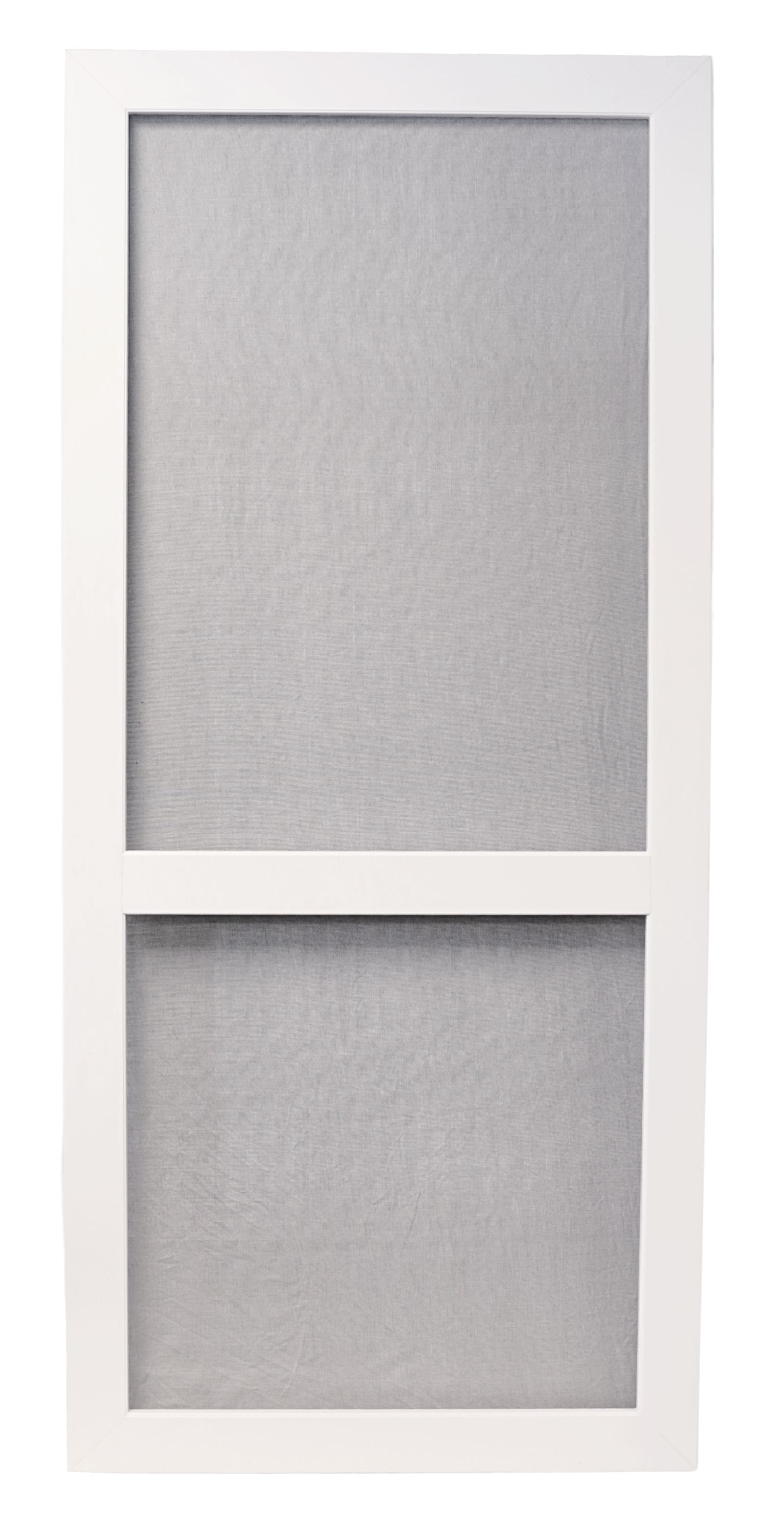 36-in x 80-in White Vinyl Hinged Screen Door | - RELIABILT V1B36D