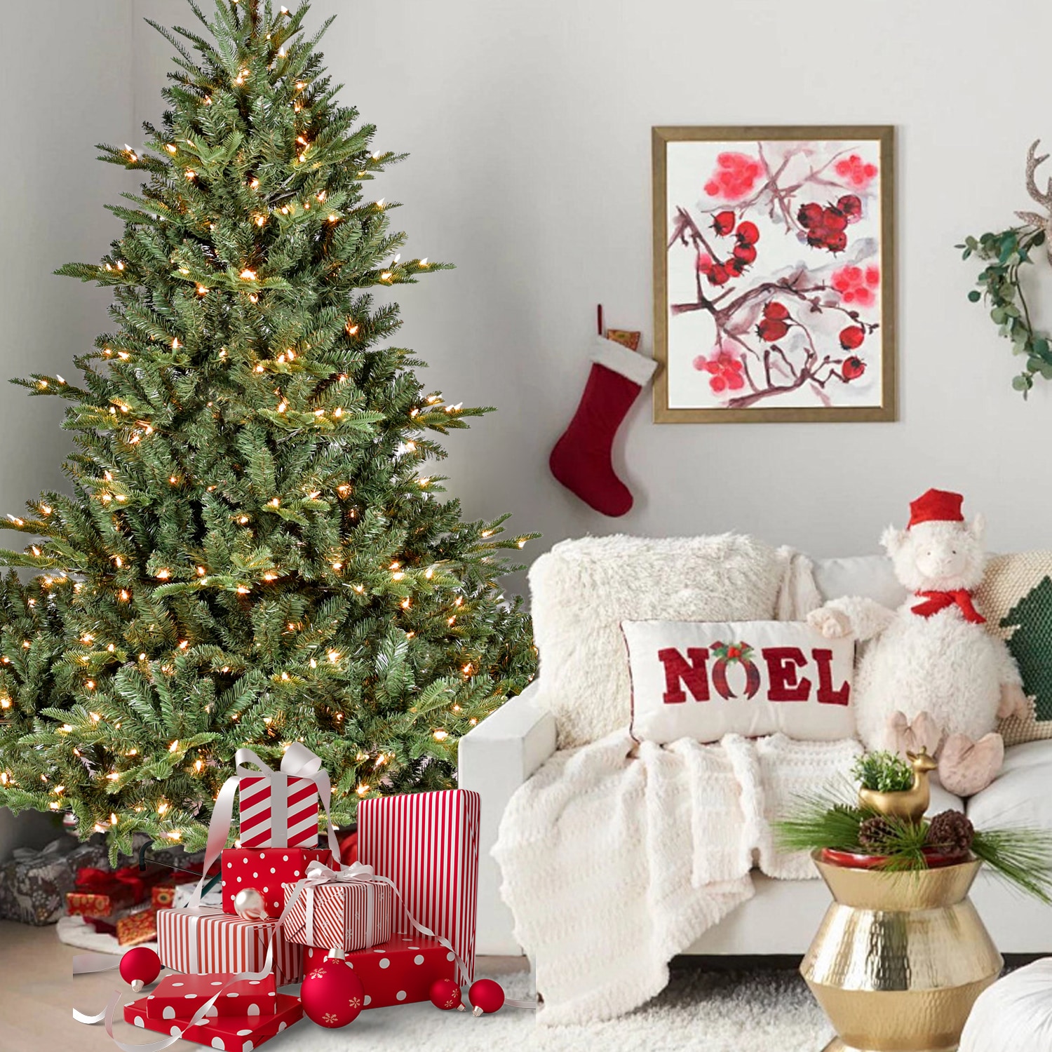 WELLFOR CM-HWY-23530US Artificial-Christmas-Trees - View #3