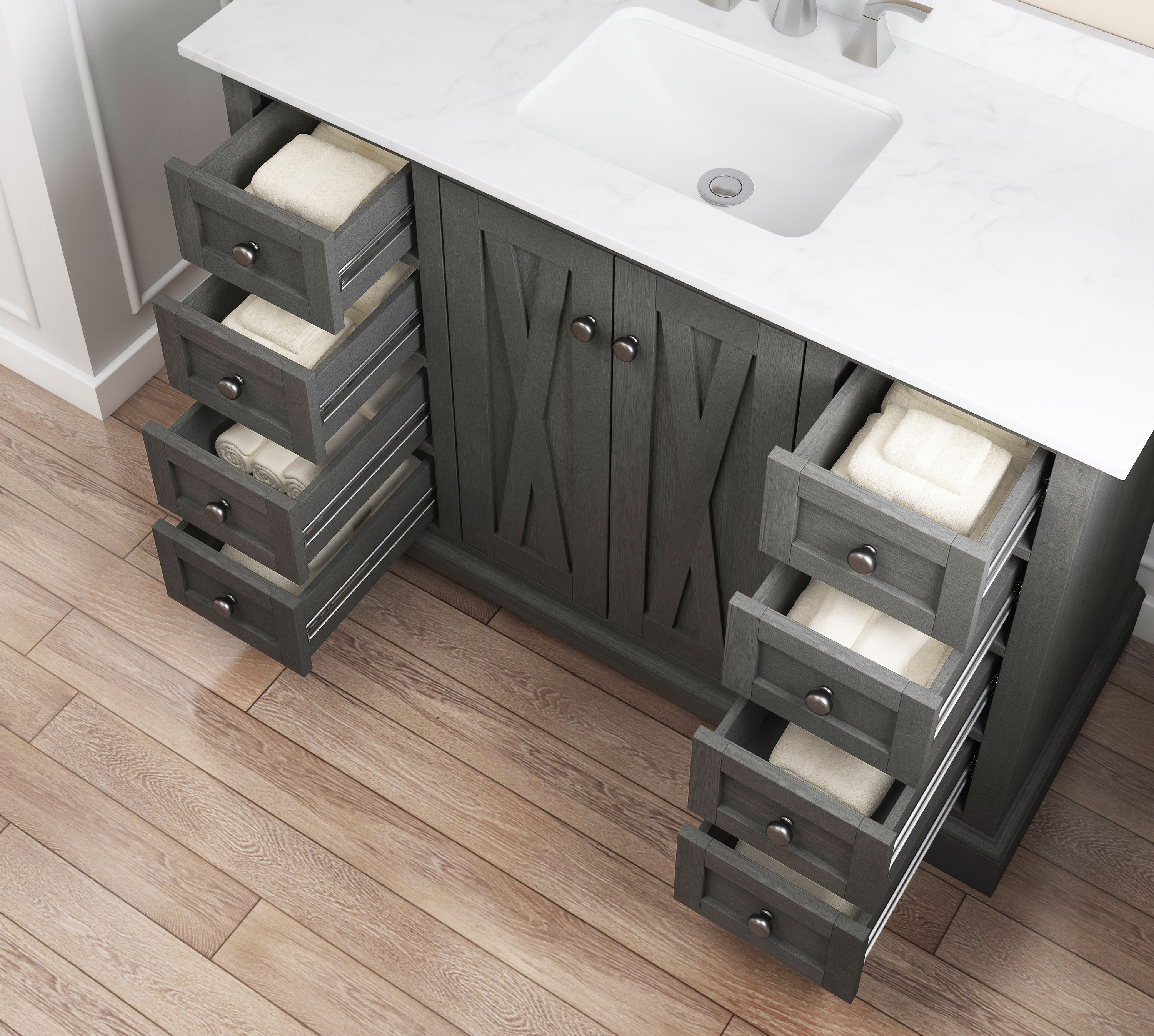 allen + roth LWSJ48VBR Bath-Vanity-Combo - View #5