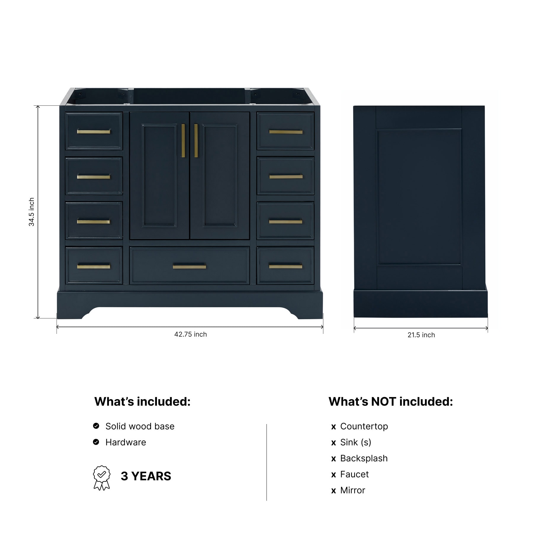 ARIEL M042S-BC-MNB vanities - View #4