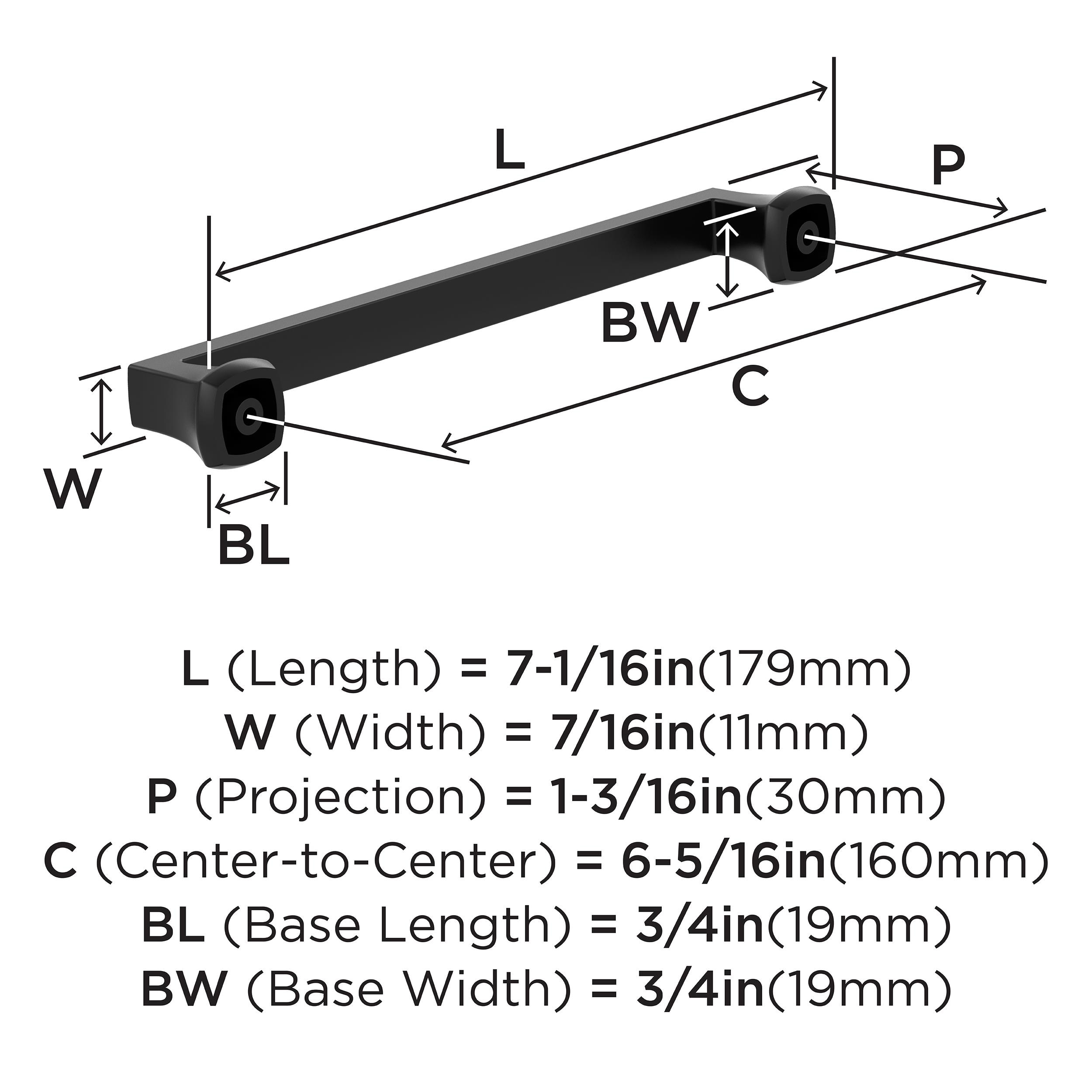 Amerock 10VMP37063MB Cabinet-Pulls - View #4
