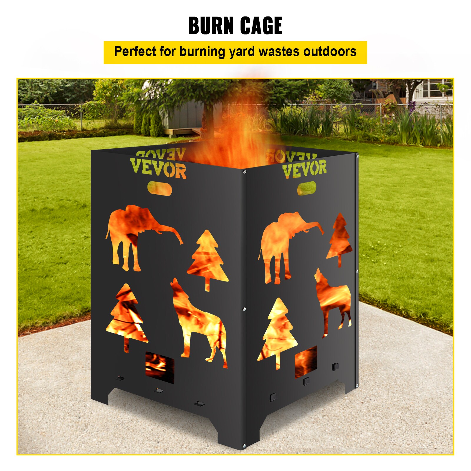 VEVOR HXTGBDDWC2127WCFLV0 Outdoor-Woodburning-Firepits - View #3