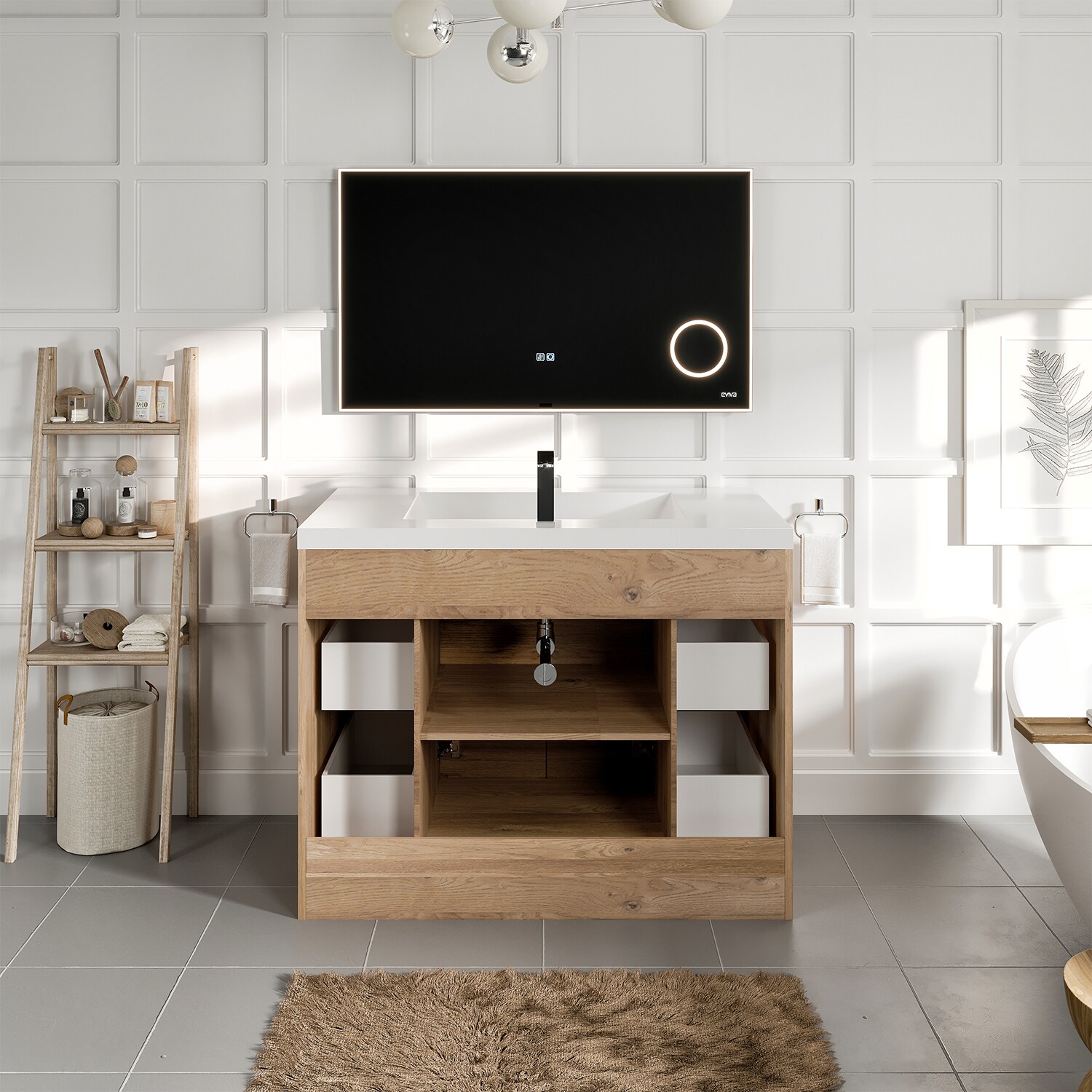 Eviva EVVN1000-8-42NOK Bath-Vanity-Combo - View #6