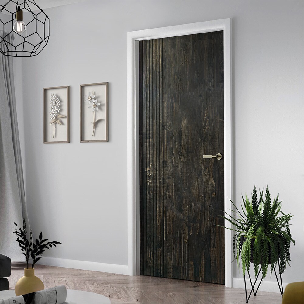 CALHOME 60 in. x 96 in. Hollow Core Natural Solid Wood Finished Interior Double Sliding Closet Doors, Natural Wood