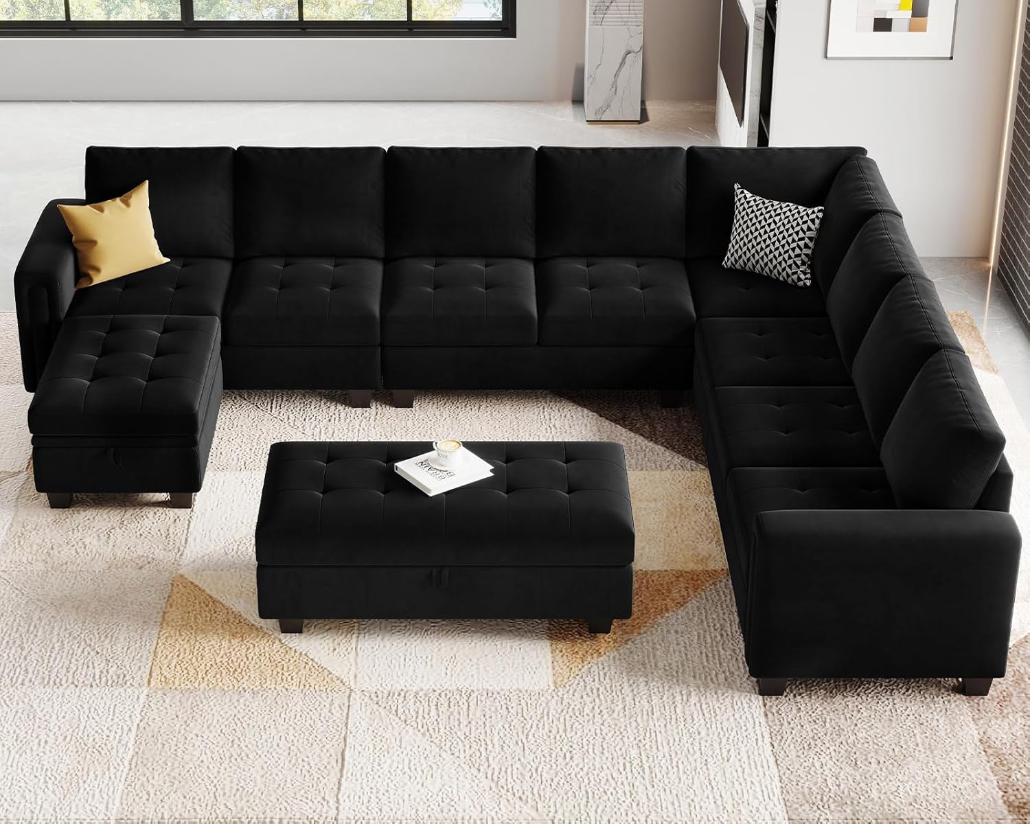 Belffin BF067-A3BCDEF-BLACK futons - View #3