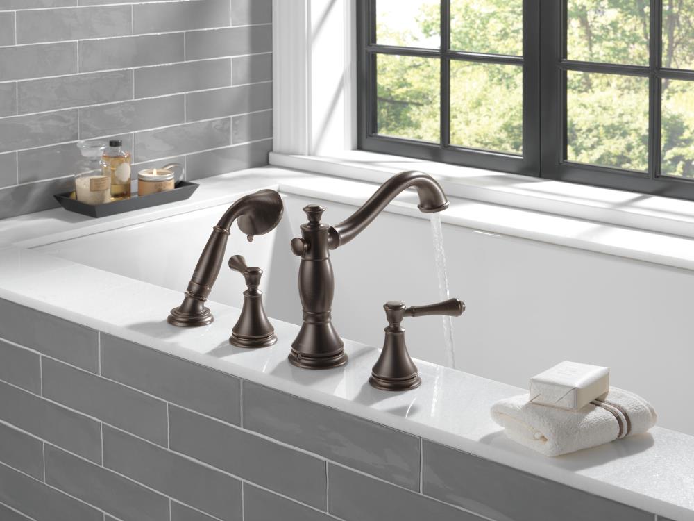 Delta Venetian Bronze 2-Handle Lever Bathtub Faucet Handle in the ...