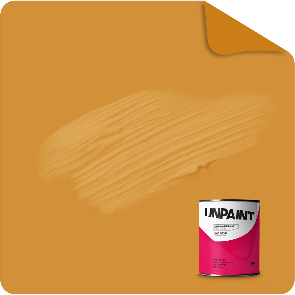 UNPAINT #D29038 Matte Yellow Corn Biscuit Water-based Interior Paint ( 1-quart )