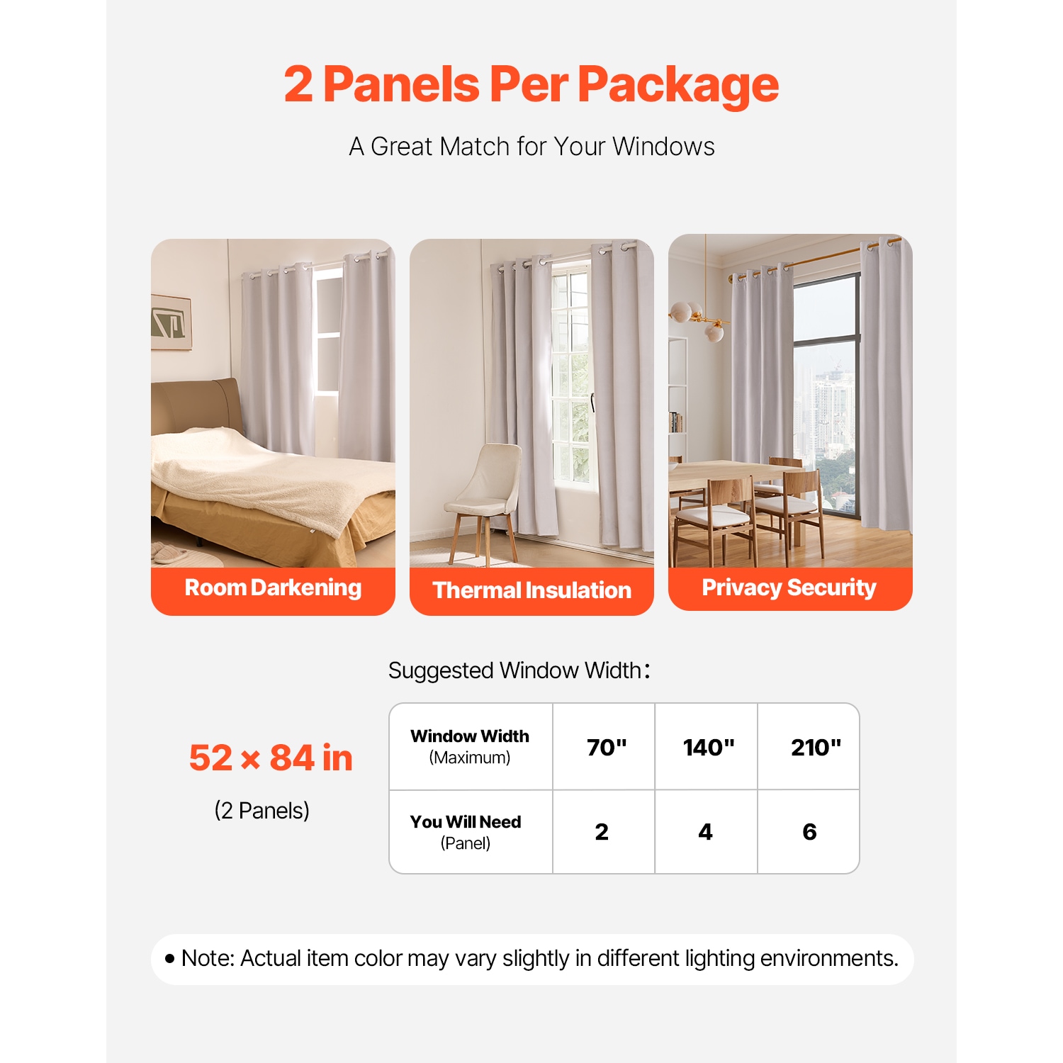 VEVOR SCSHZGCL528407815V0 curtains - View #5
