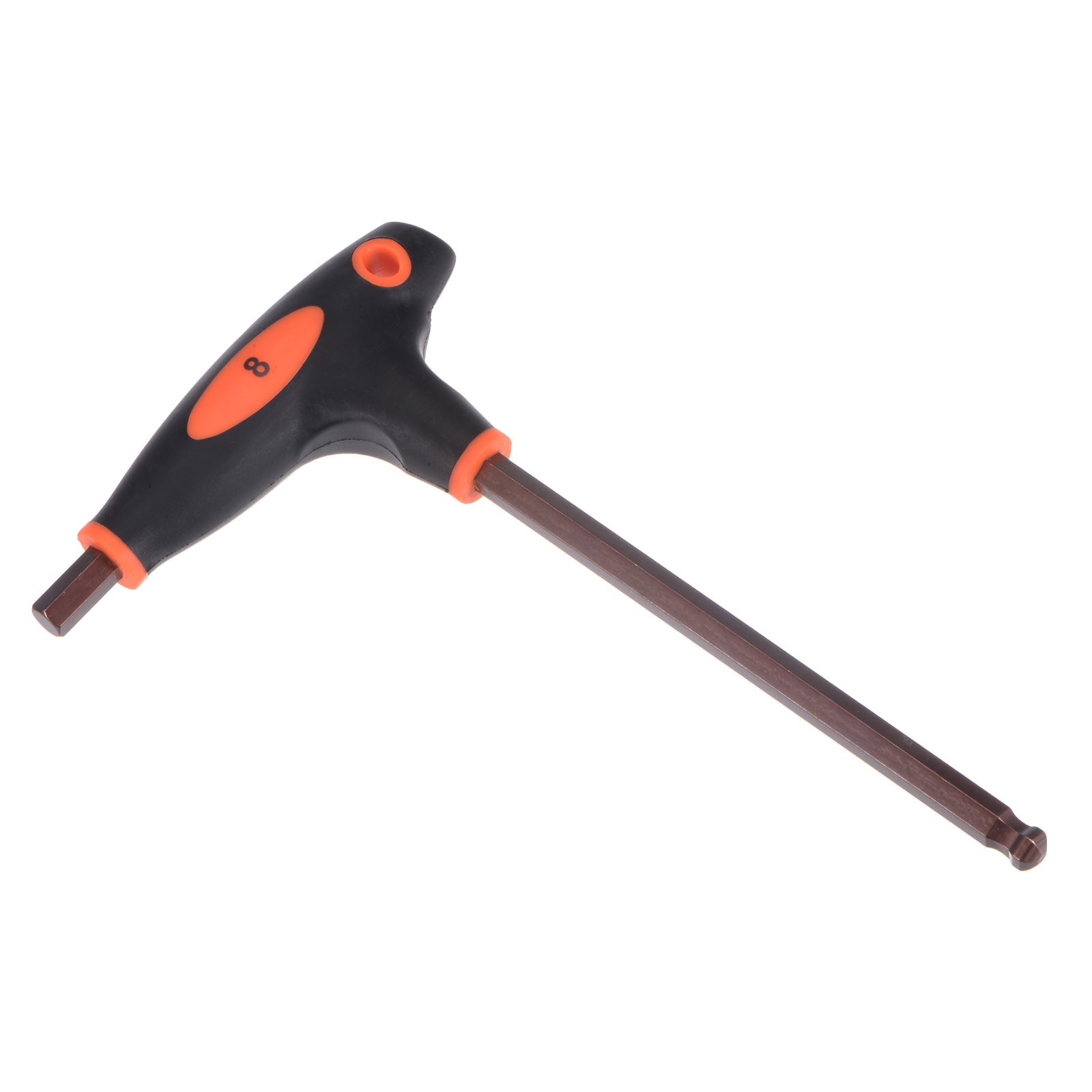 Unique Bargains 8mm Ball End Hex Key T-Handle Wrench Spanner Metric S2 Steel #S26051200UX3284