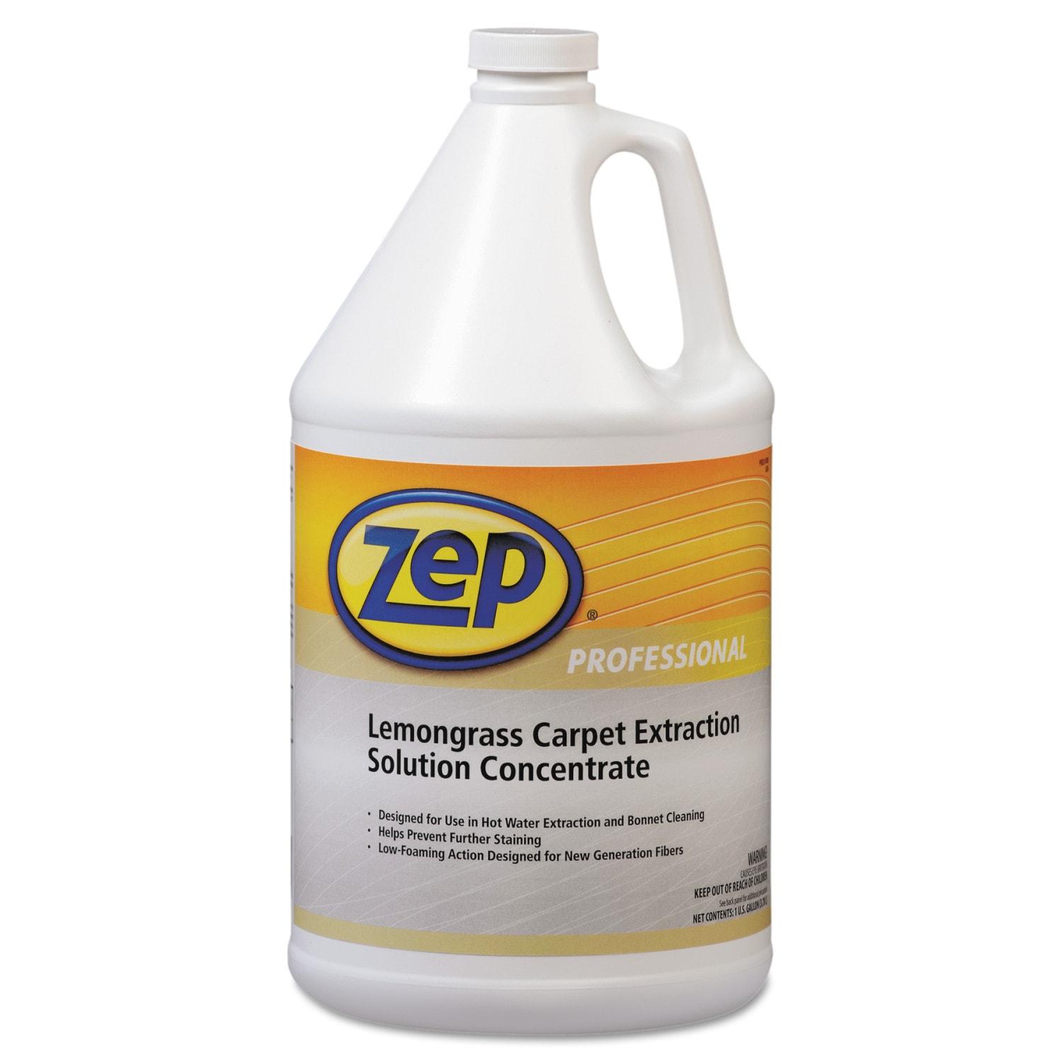 Zep ZUPXC128 Carpet Cleaner, 128 oz Bottle, Liquid, Clear