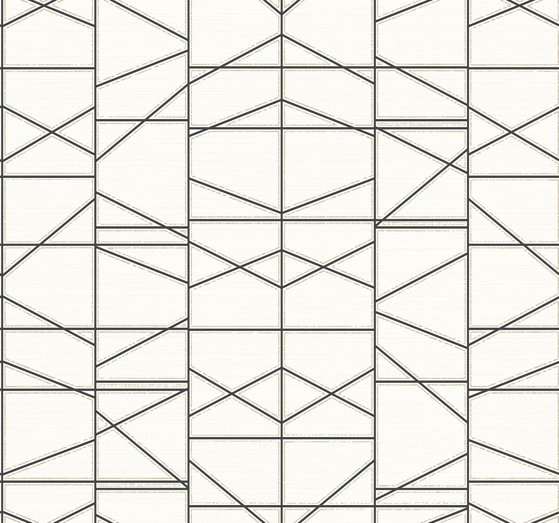 York Wallcoverings GM7546 Geometric Resource Library 60.8-Sq. Feet Black Non-woven Geometric Prepasted Water Activated Paste Wallpaper