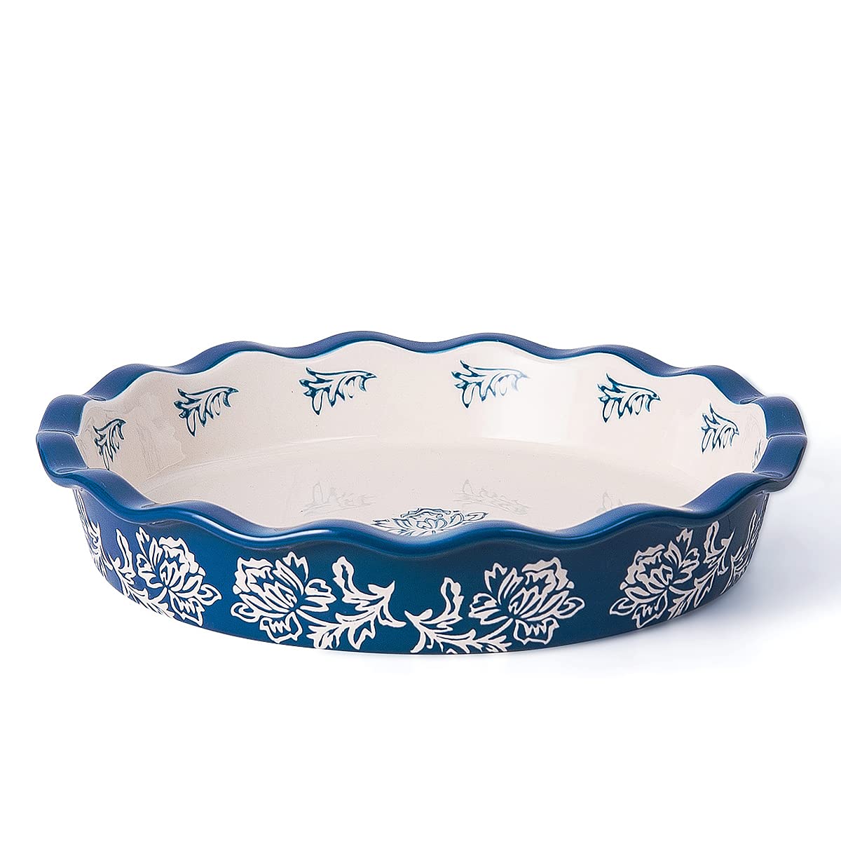 Linder Group Inc Ceramic Pie Dish Deep Pie Pan Non Stick Bakeware for Baking Pies and Quiches Heavy Duty Replacement Part Universal Fit Installation
