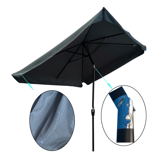Crank Garden Patio Umbrella, What Size Umbrella For A 54 Inch Round Table