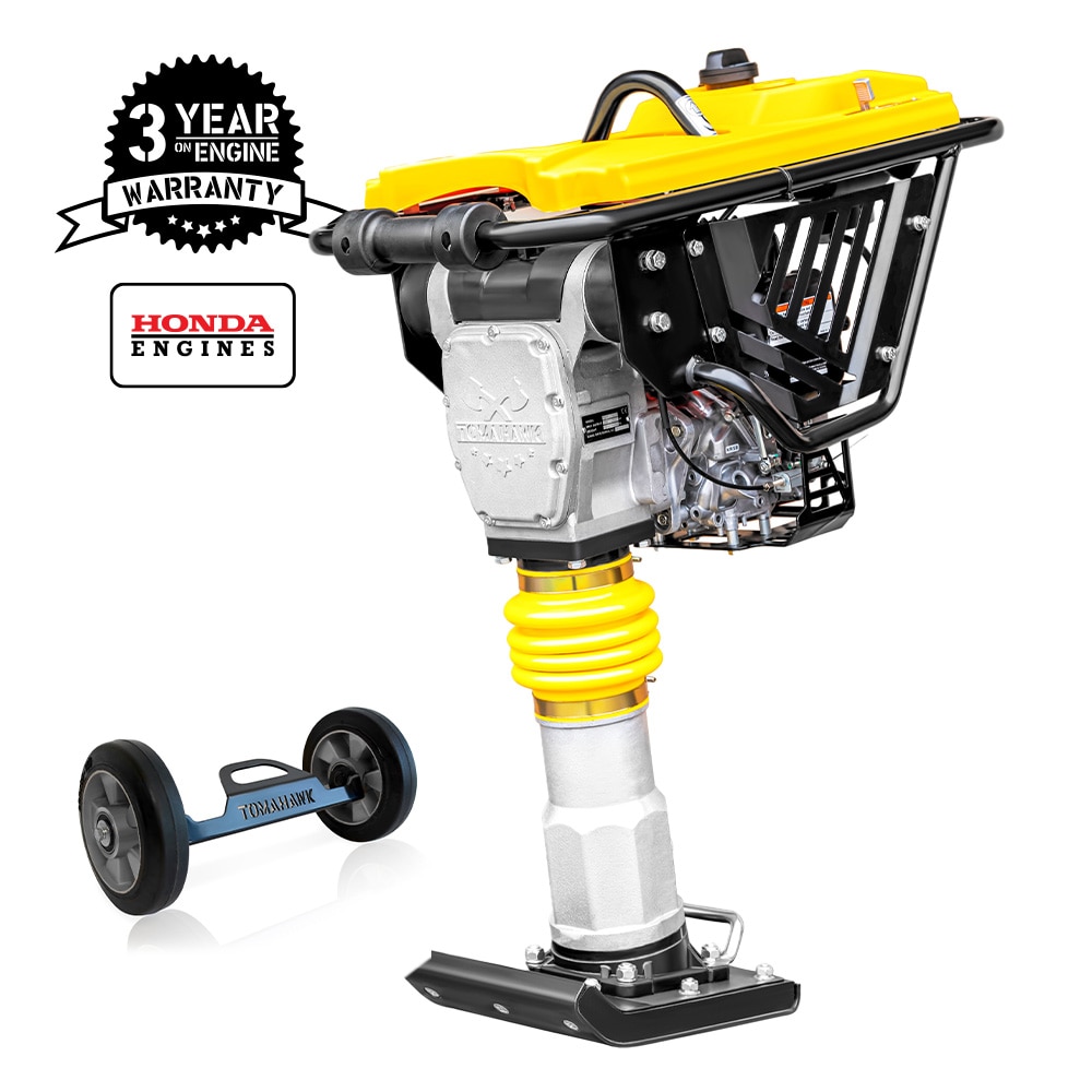 Tomahawk Power JX60H + JX60H-WHEELS 3 HP 11-Inches x 13-Inches Plate Compactor