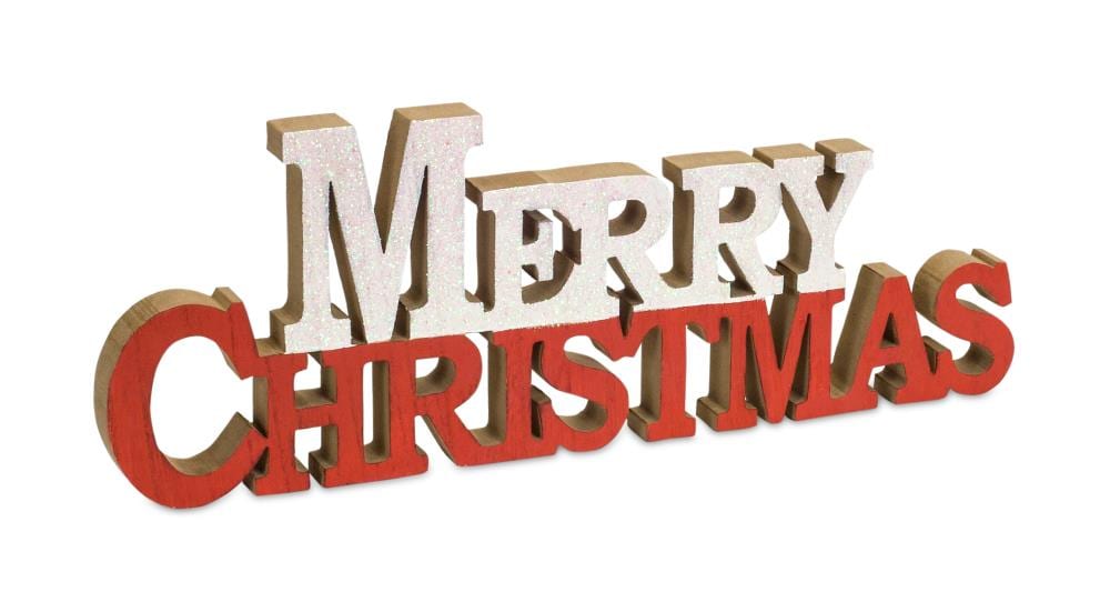 Melrose International 73048DS 5.75-in Figurine Handwriting (6-Pack) Christmas Decor