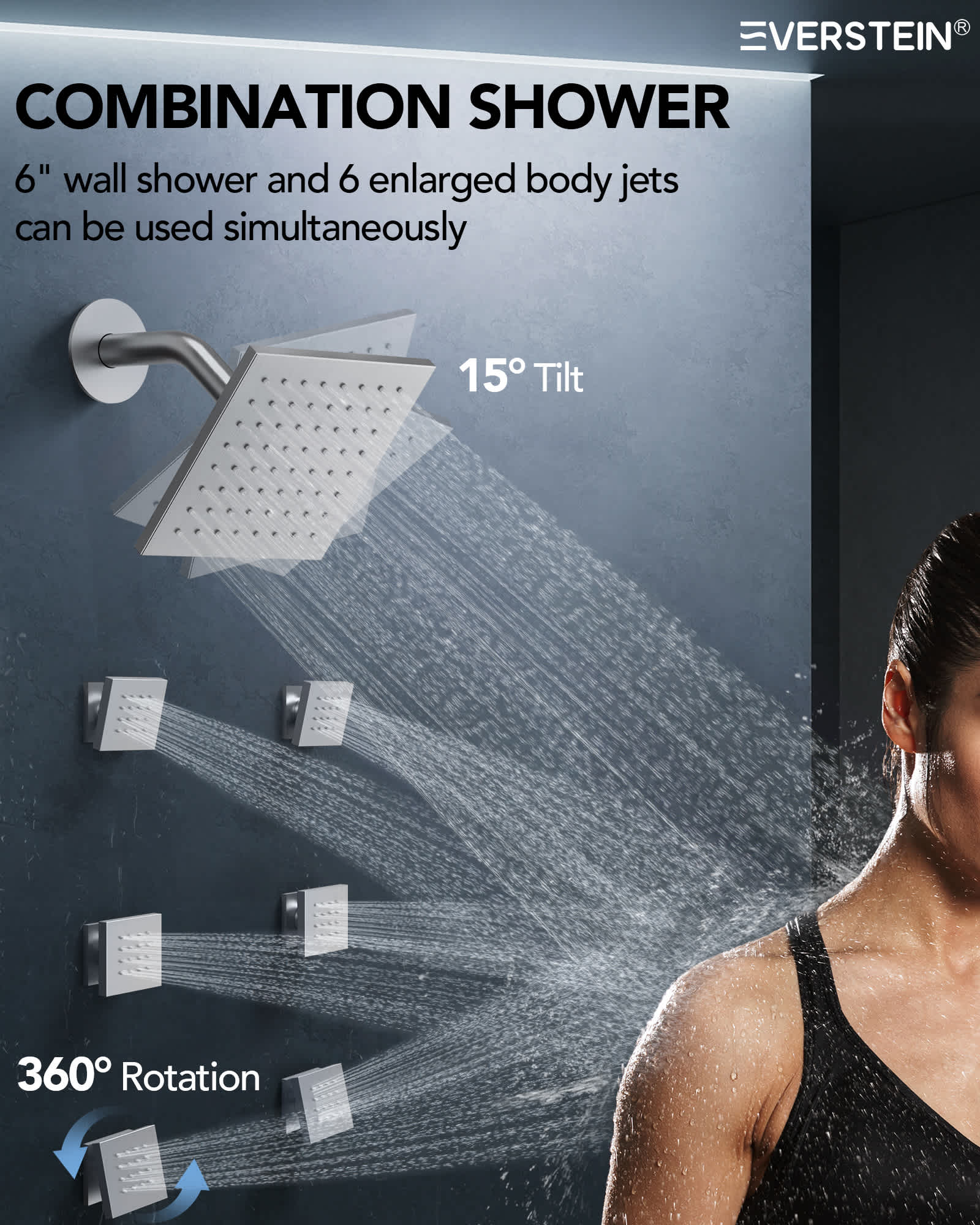 EVERSTEIN SFS-1049-NK16 Tub-Shower-Faucets - View #7