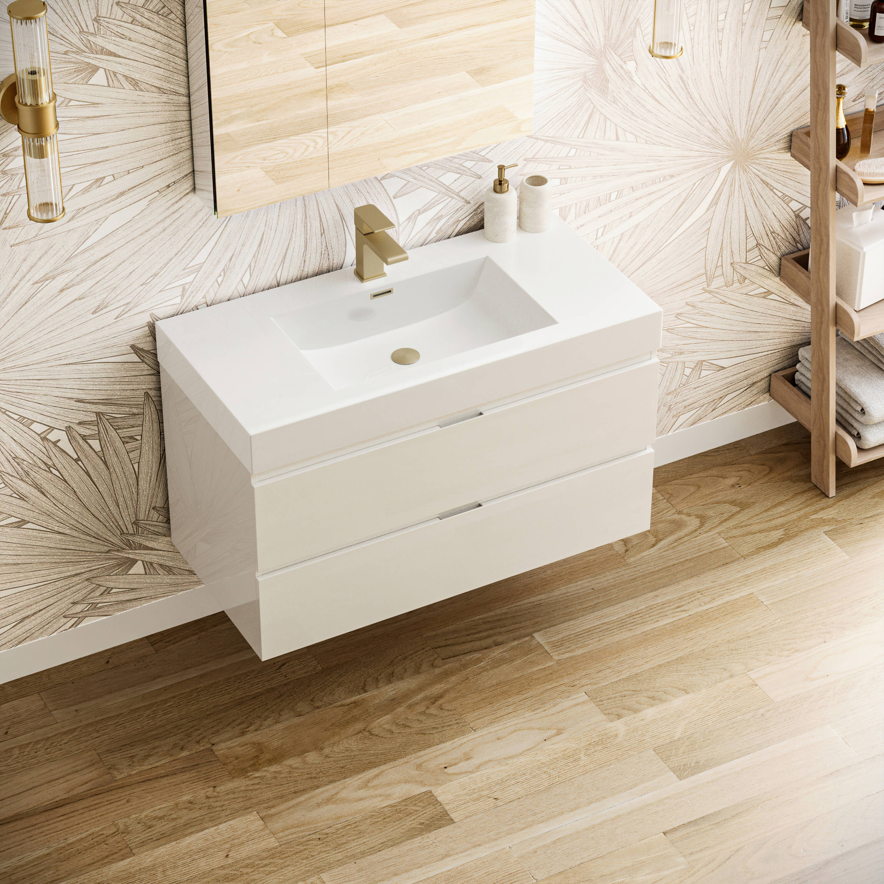 Fresca FVN8342WH Bath-Vanity-Combo - View #4