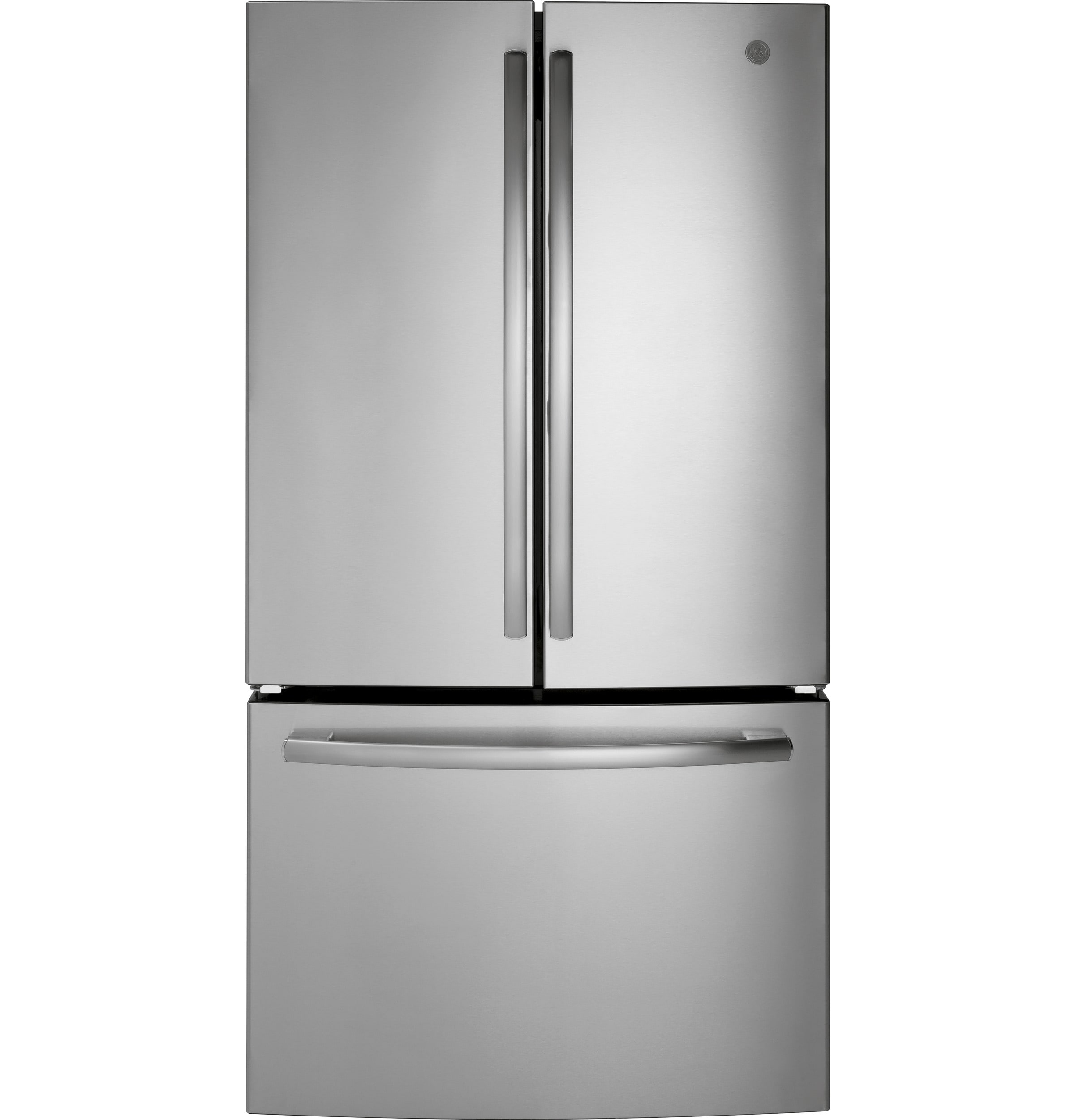 GE 27-cu ft French Door Refrigerator with Ice Maker (Fingerprint-resistant  Stainless Steel) ENERGY STAR in the French Door Refrigerators department at