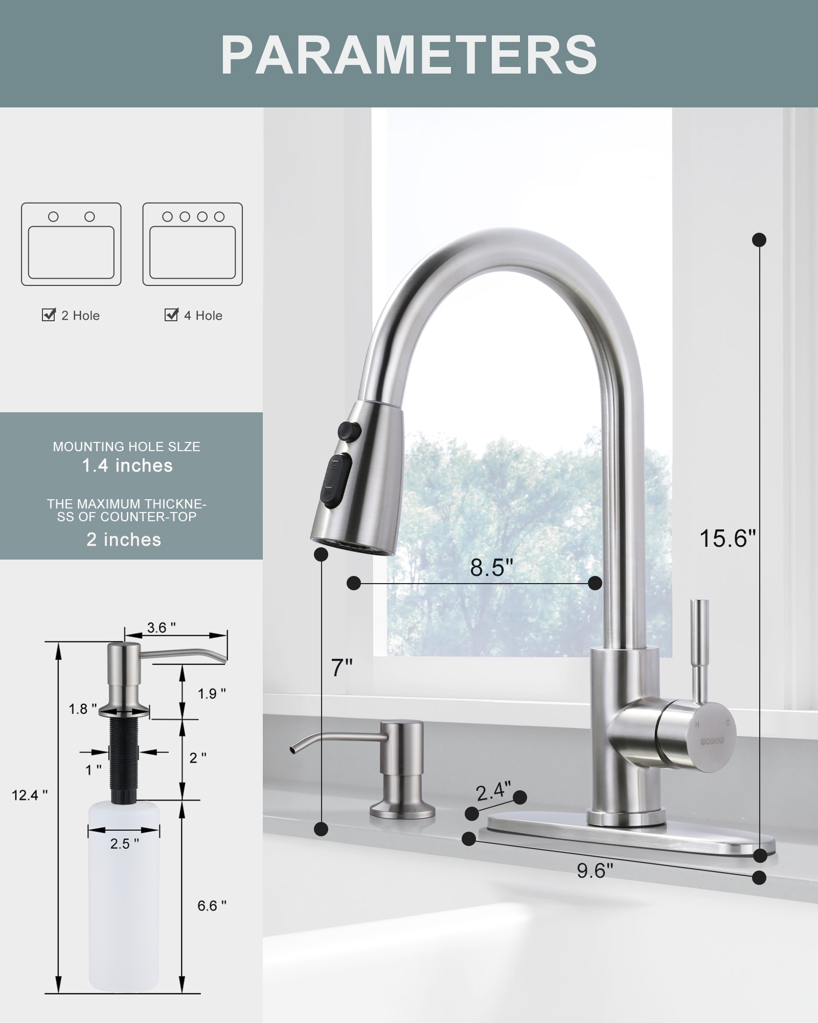 WOWOW 2310301-S-LW Kitchen-Faucets - View #4
