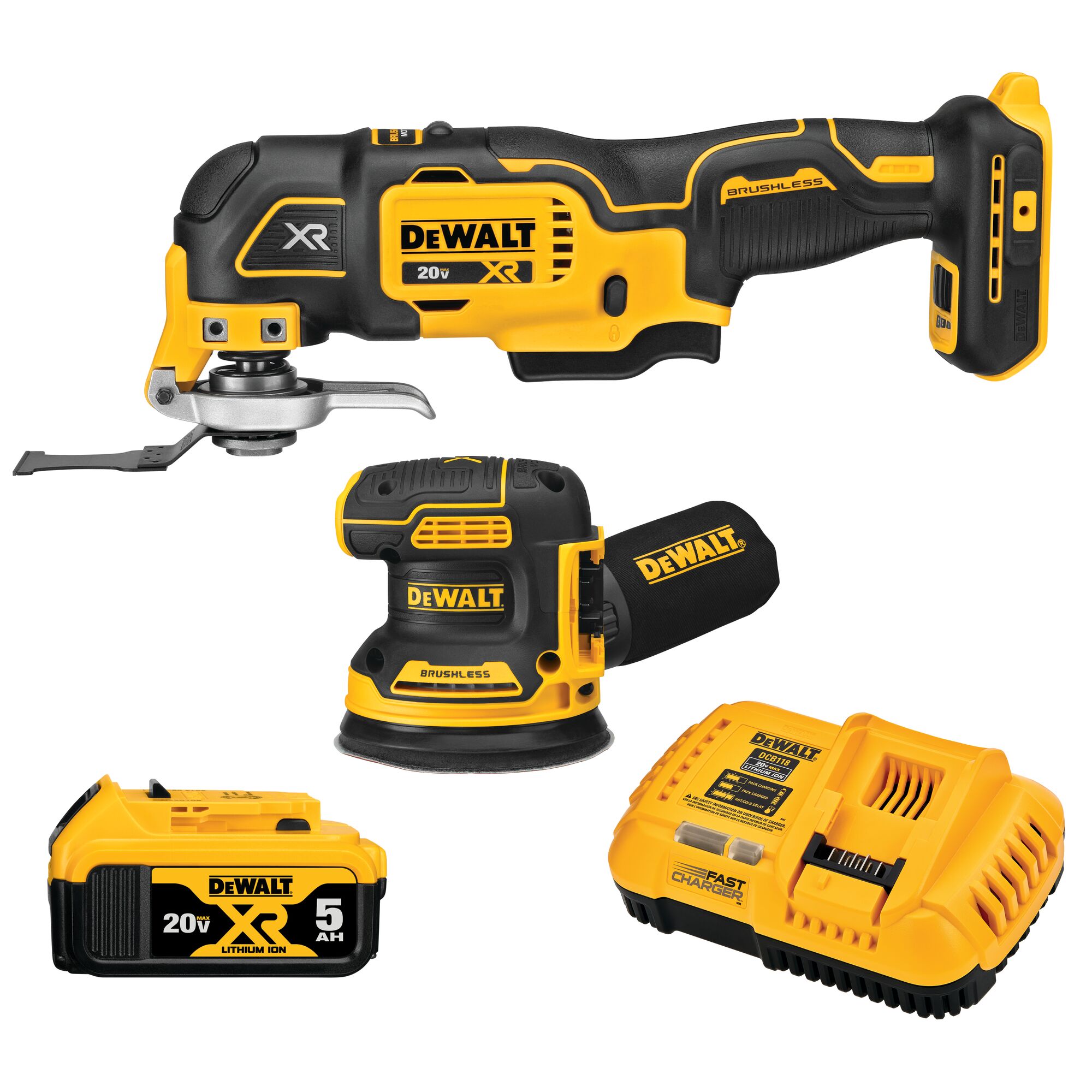 DEWALT XR 2-Tool 20-Volt Max Brushless Power Combo Kit (1-Battery and charger Included) in the Power Tool Combo Kits department at Lowes.com