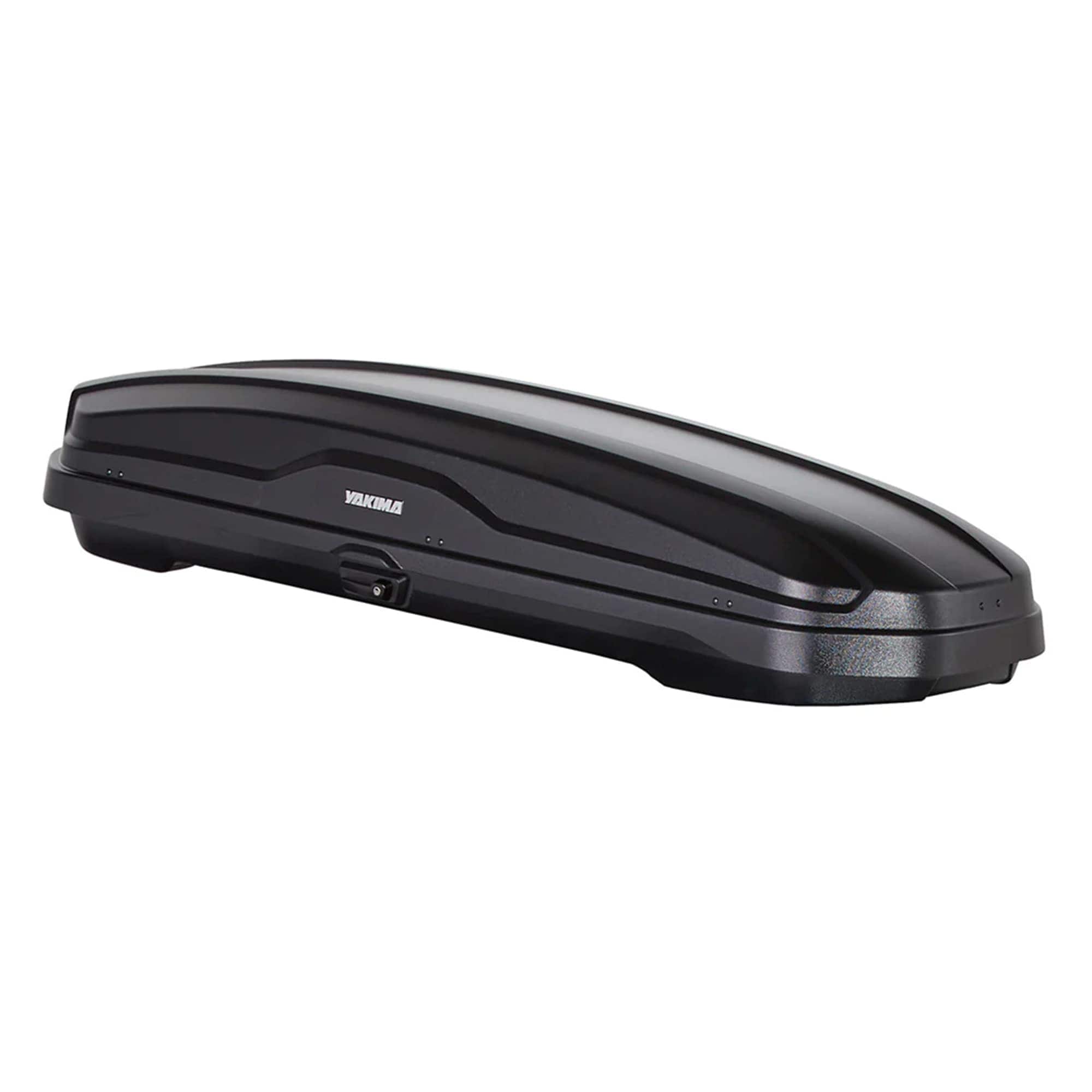 YAKIMA Roof Cargo Carrier Vehicle Rooftop Hard Shell Travel Storage Box with SKS Lock SkyBox NX Skinny 12 Cubic Feet Black #416095