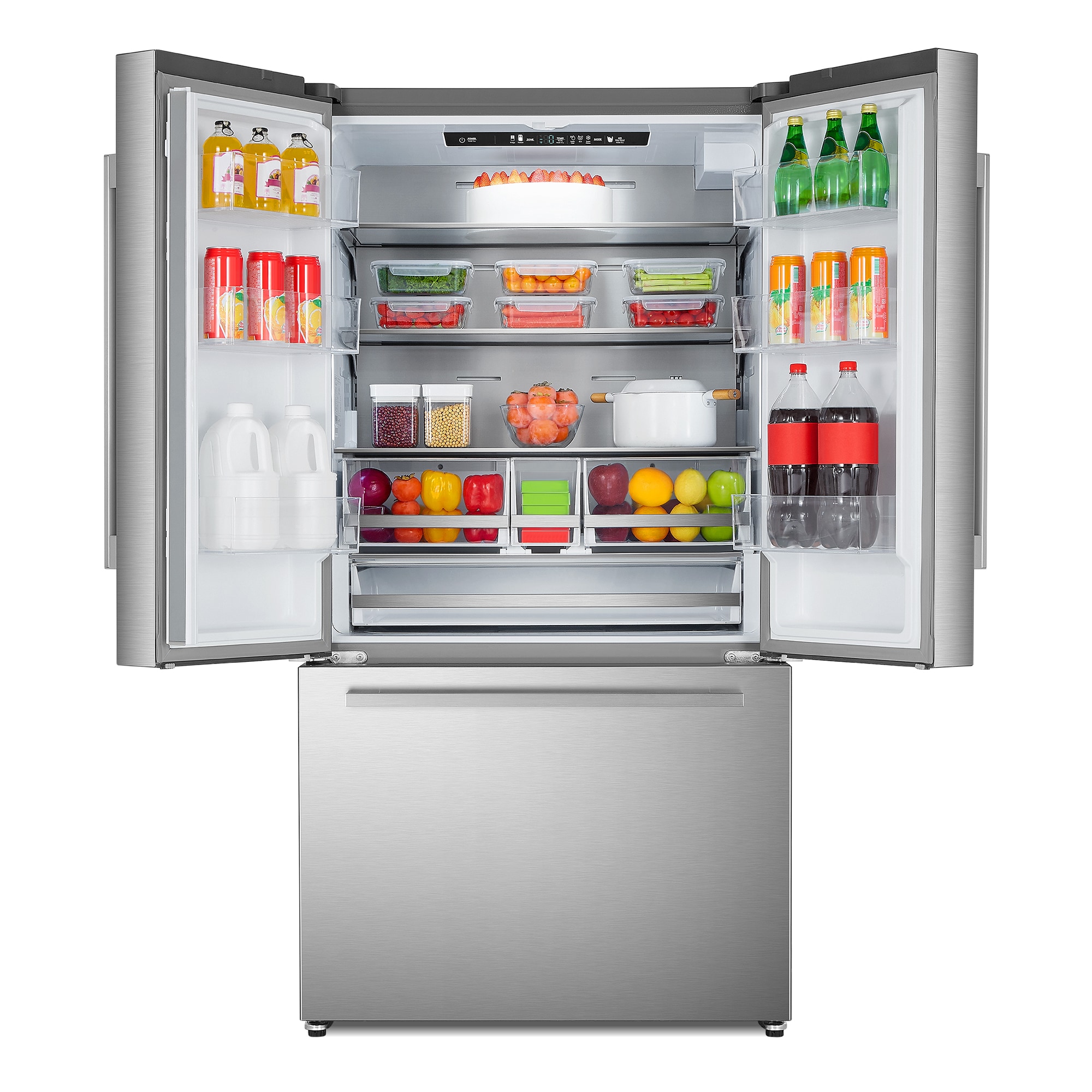 Cosmo Counter-depth 22.4-cu ft French Door Refrigerator with Ice Maker ...