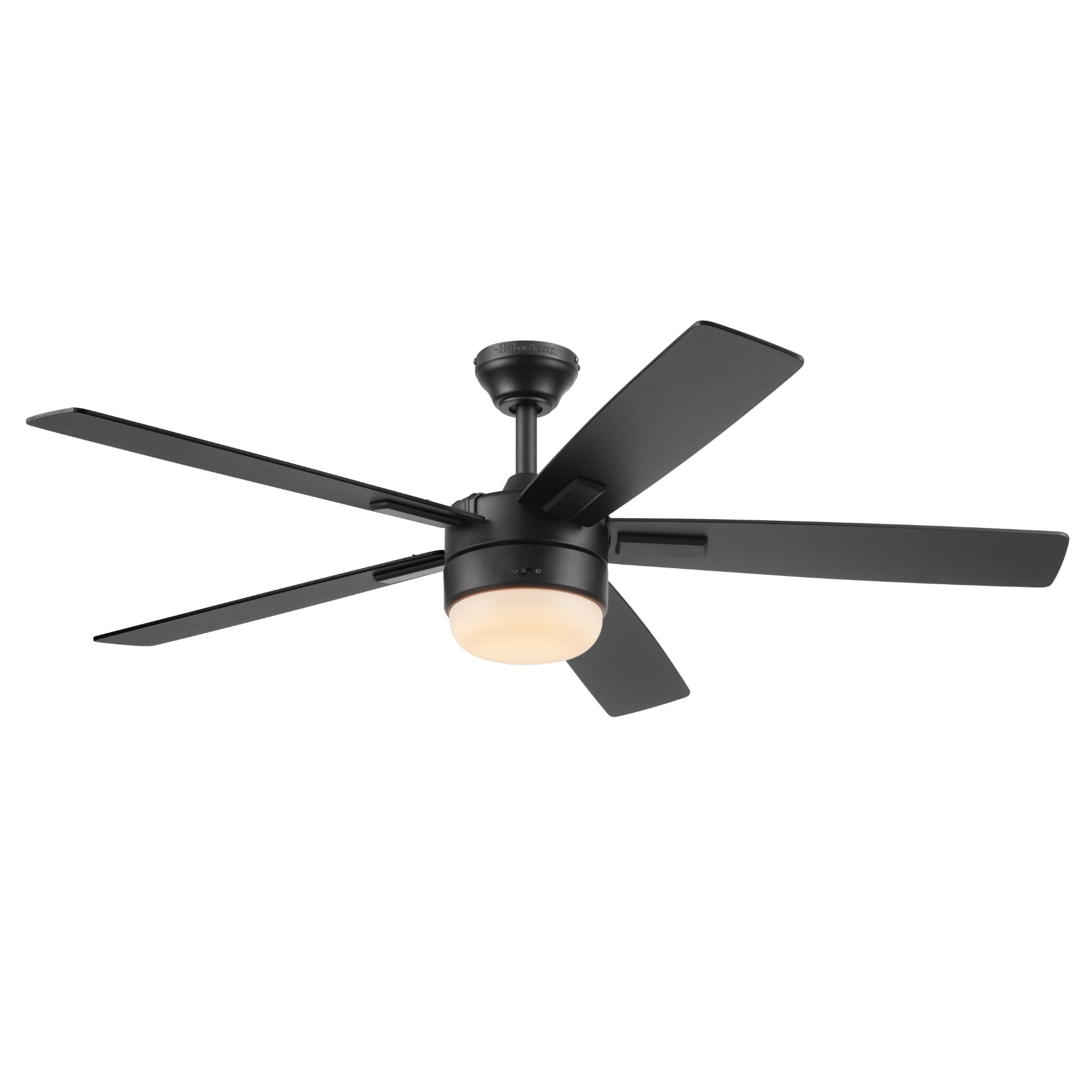 Harbor Breeze Altissa 52-in Black Indoor/Outdoor Ceiling Fan with Light  (5-Blade) in the Ceiling Fans department at
