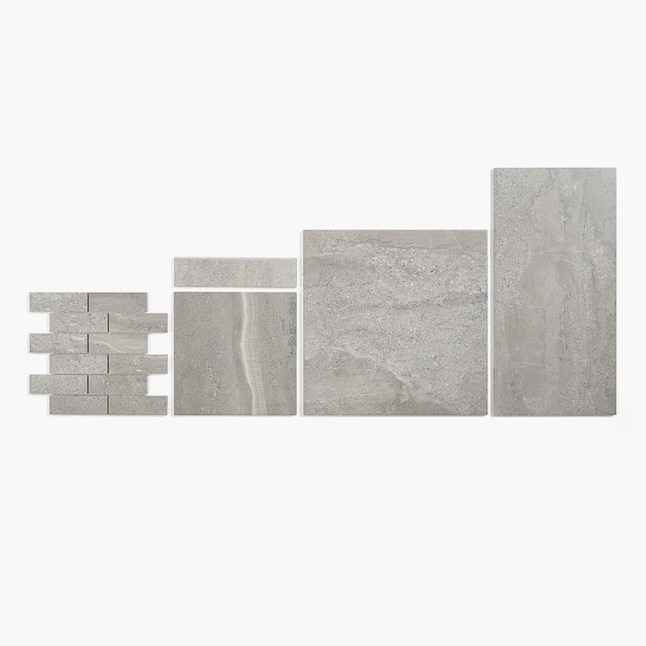 Style Selections Skyros Gray 6-in x 6-in Porcelain Tile Sample Style Selections Skyros Gray 6-in x 6-in Porcelain Tile Sample