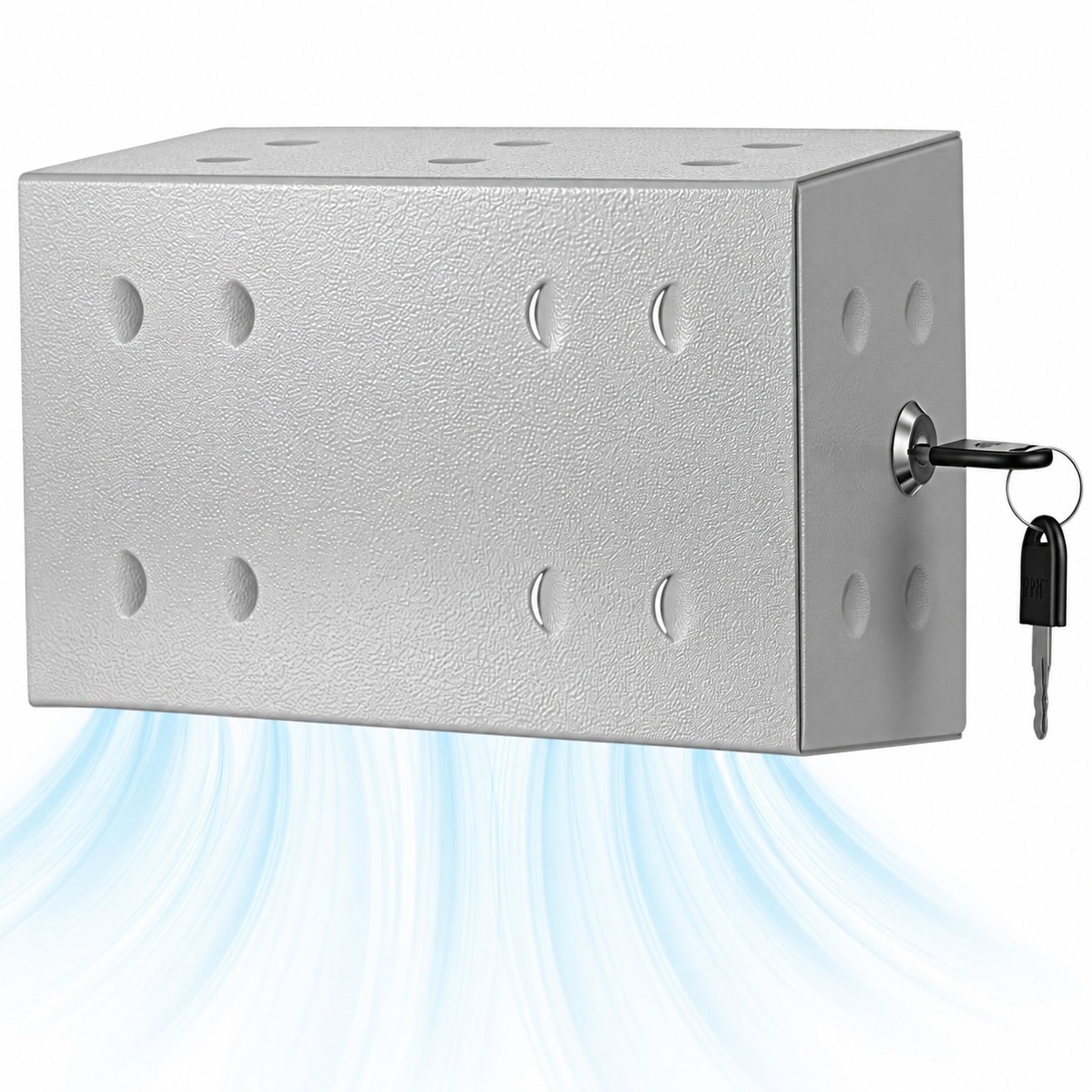 Justincity Metal Thermostat Lock Box Universal Thermostat Guard with Lock Cover for Office School Restaurant Copper 8.5 x 5.9 x 3.7 Inch Standard #LJT0819J0298