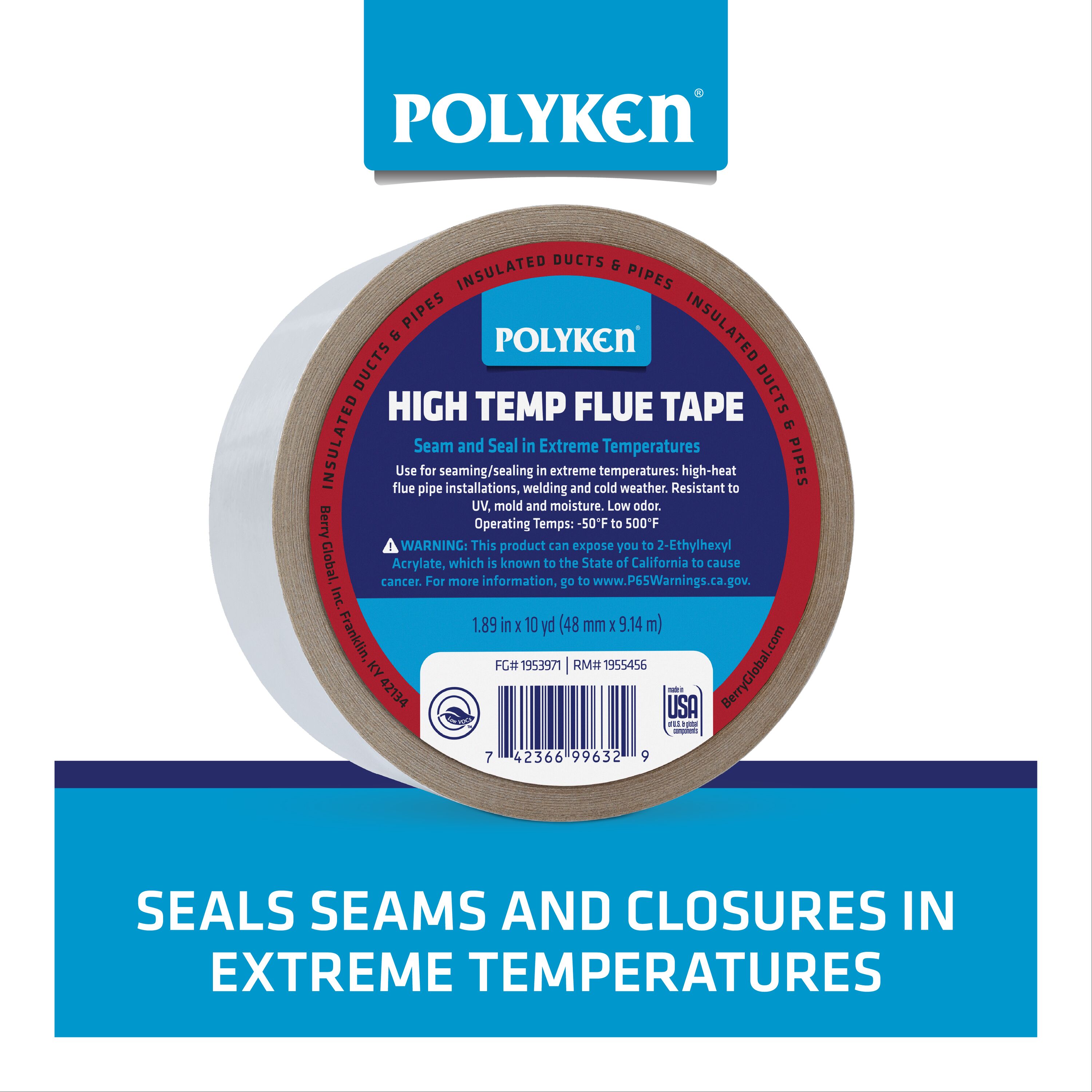 POLYKEN 1953971 Hvac-Tape - View #2