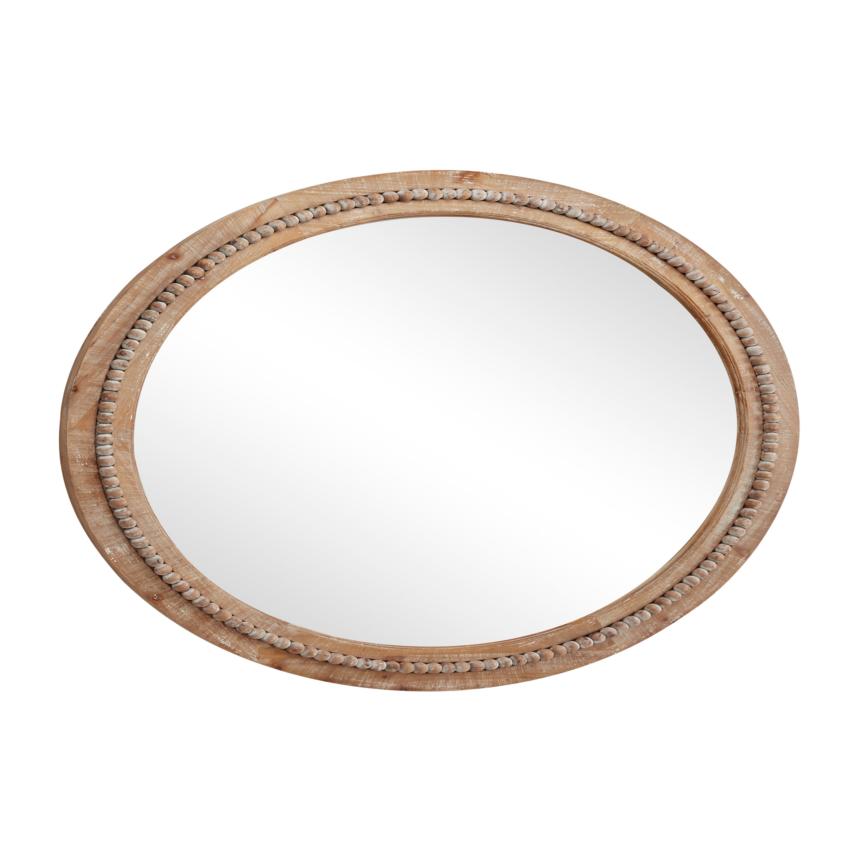 Round on sale wood mirror