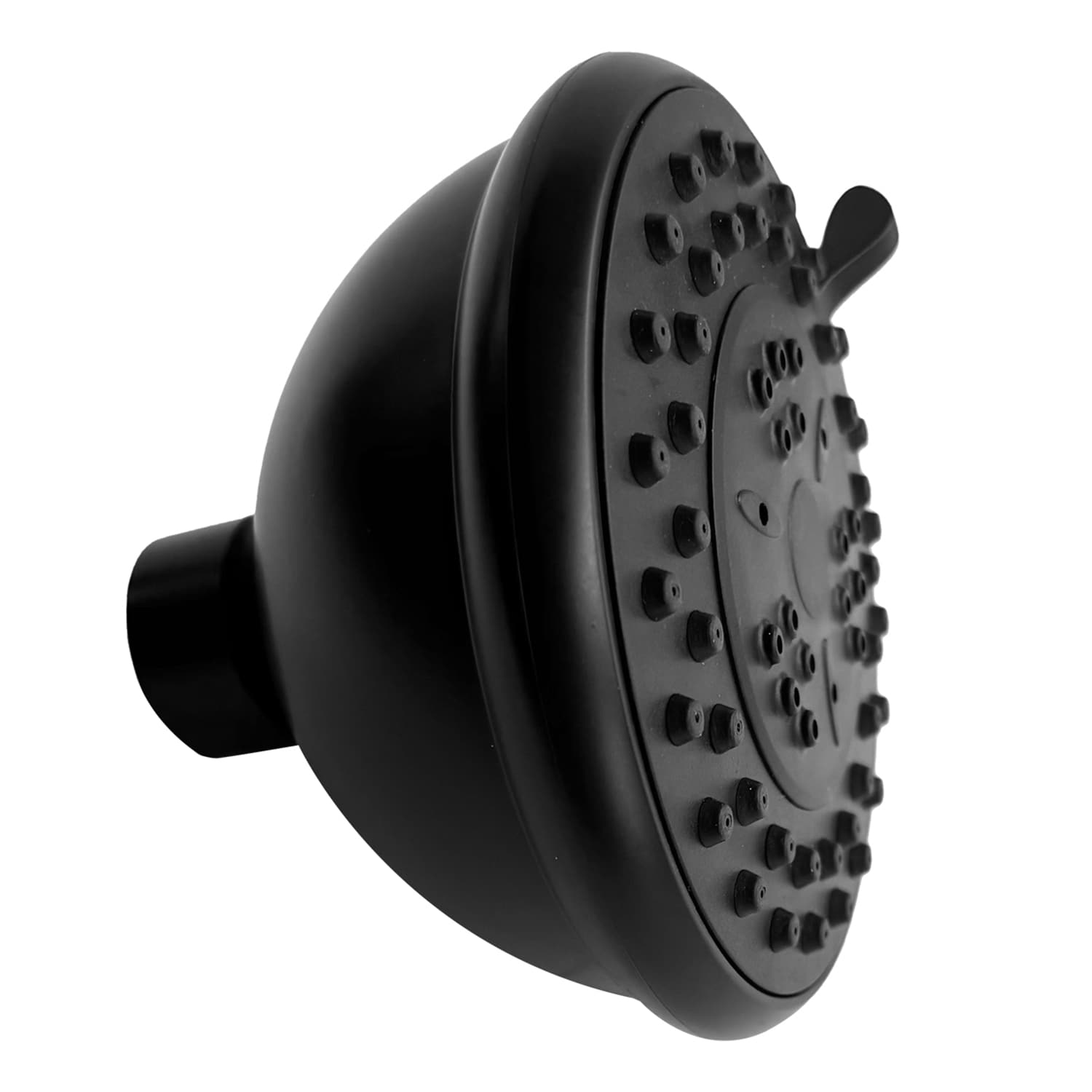 waterpar WPLO-SH31 3 -Spray Matte Black 4.3-in Round Rain High Pressure Shower Head 2.5 GPM