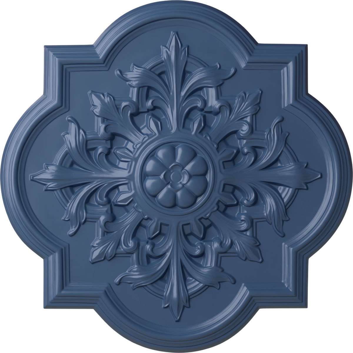 Ekena Millwork CM34BOAMF Bonetti 31.25-in W x 31.25-in L Painted Americana Polyurethane Whole Ceiling Medallion