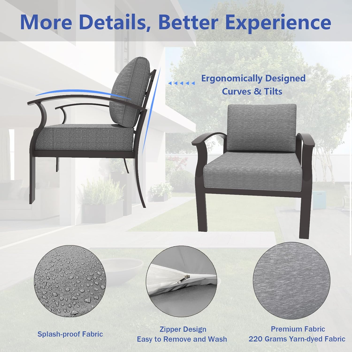 ALAULM LS-A-7S-GREY Patio-Conversation-Sets - View #6