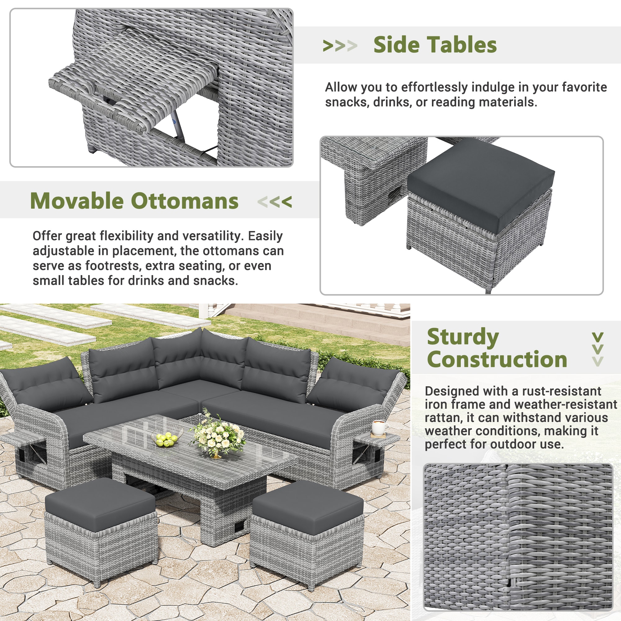 ModernLuxe N719Z000120E Patio-Conversation-Sets - View #6