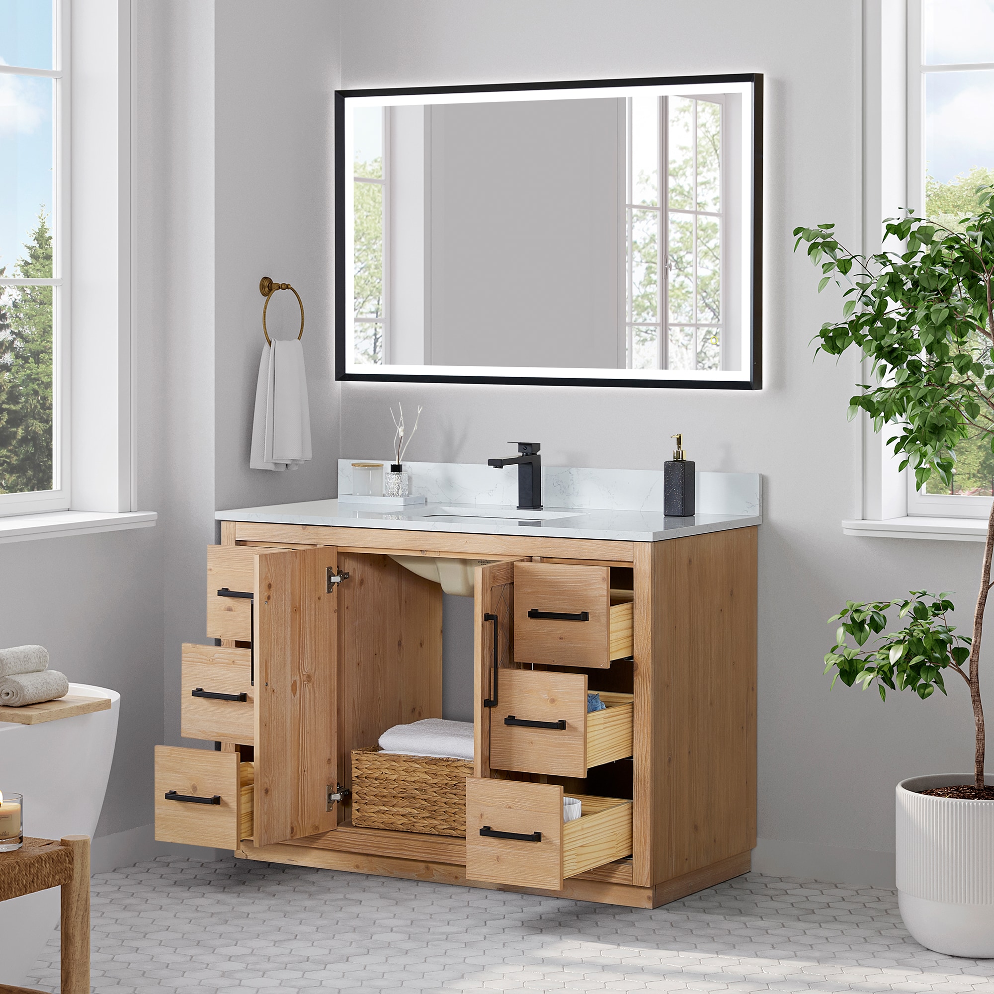 Altair 565048-LB-GW Bath-Vanity-Combo - View #3