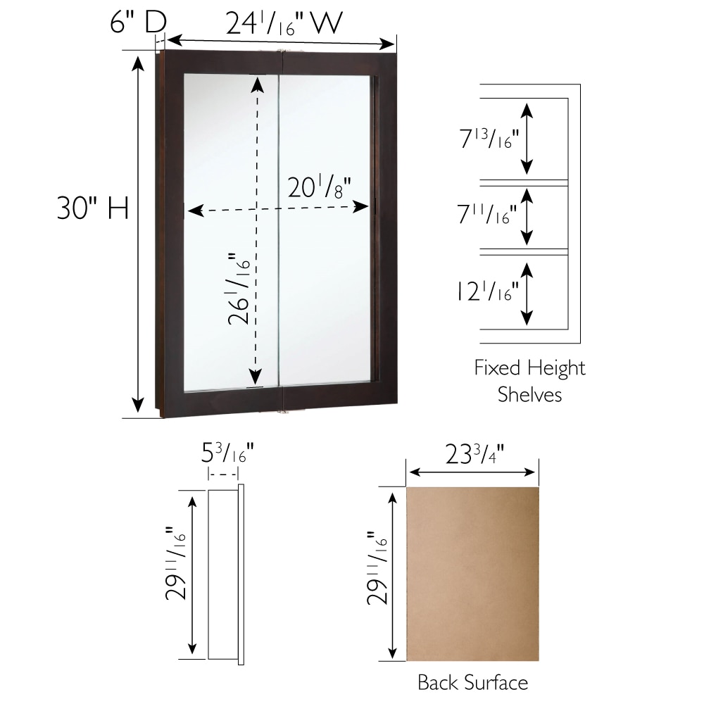 Design House 541334-ESP Bathroom-Medicine-Cabinets - View #5