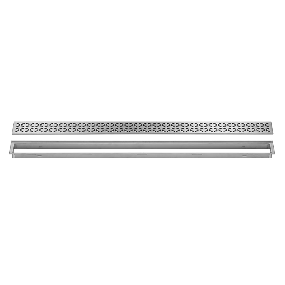 Schluter Systems KL1IFE23EB110 Kerdi-Line Brushed Stainless Steel Rectangle Grate